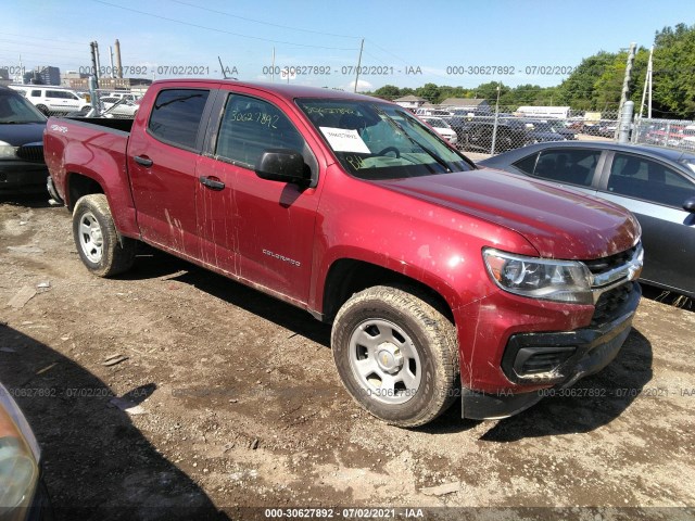 chevrolet colorado 2021 1gcgtben1m1109752