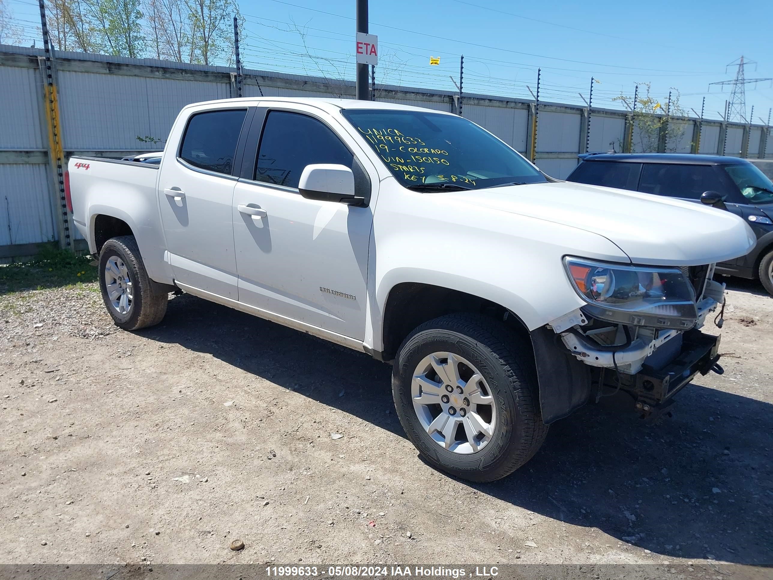 chevrolet colorado 2019 1gcgtcen9k1150150