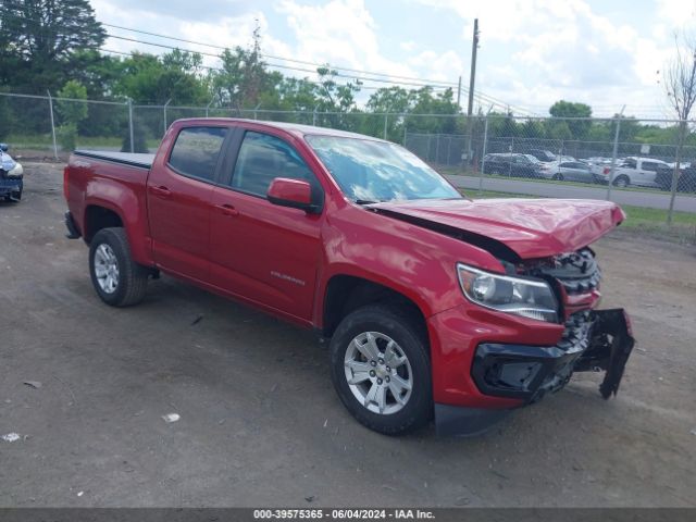 chevrolet colorado 2021 1gcgtcenxm1132775