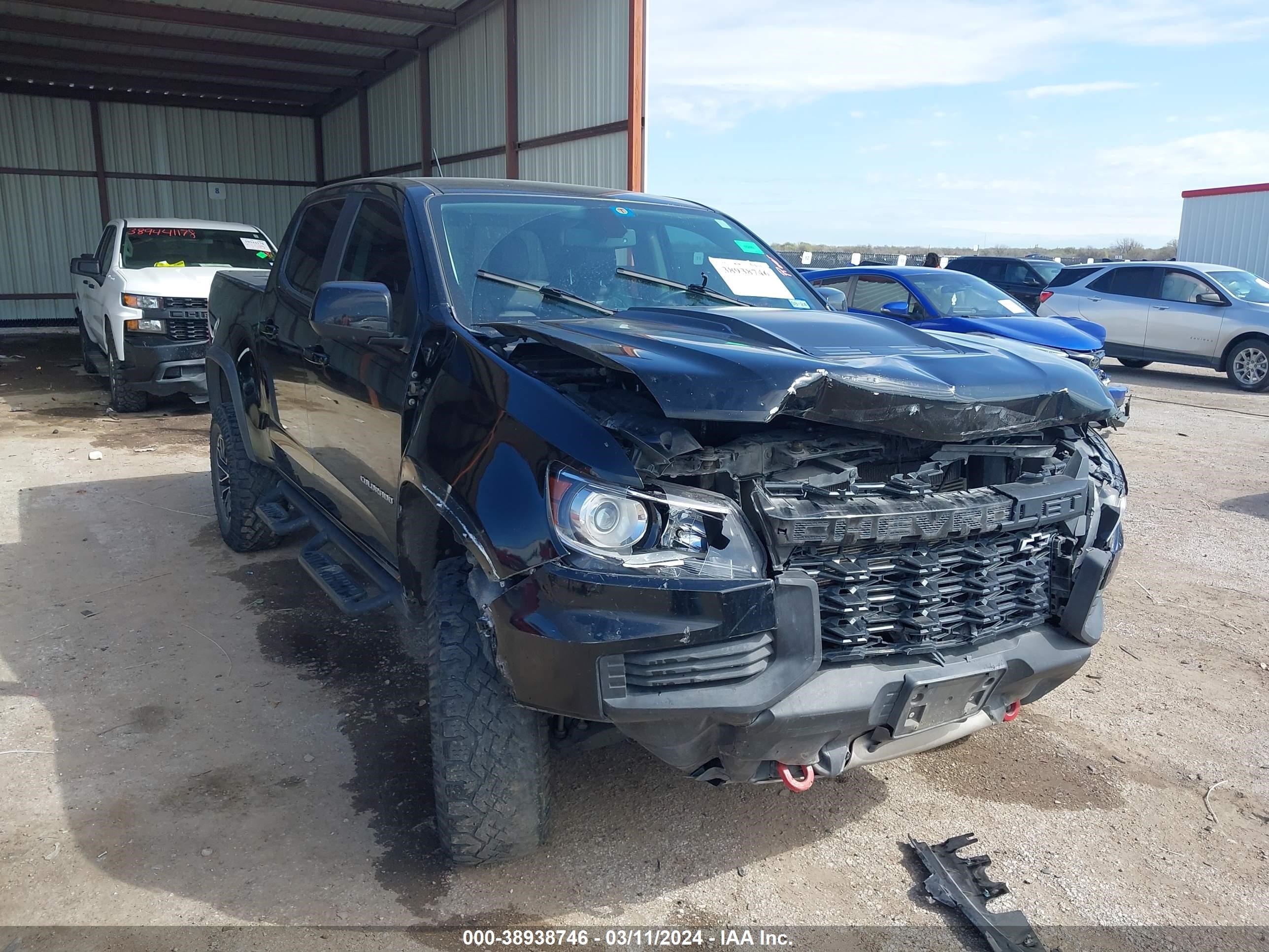 chevrolet colorado 2021 1gcgteen1m1229293