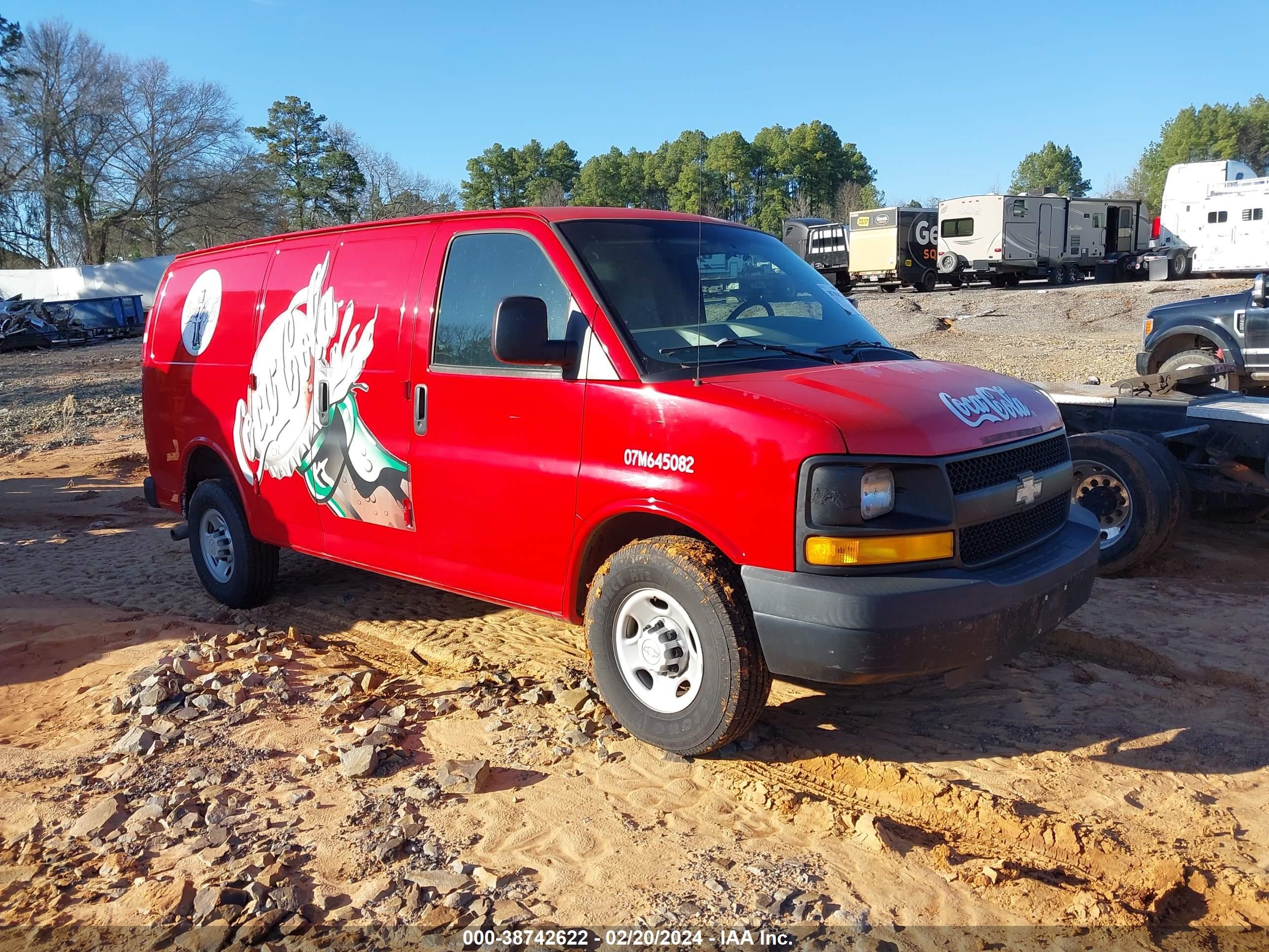 chevrolet express 2007 1gchg35u771175085