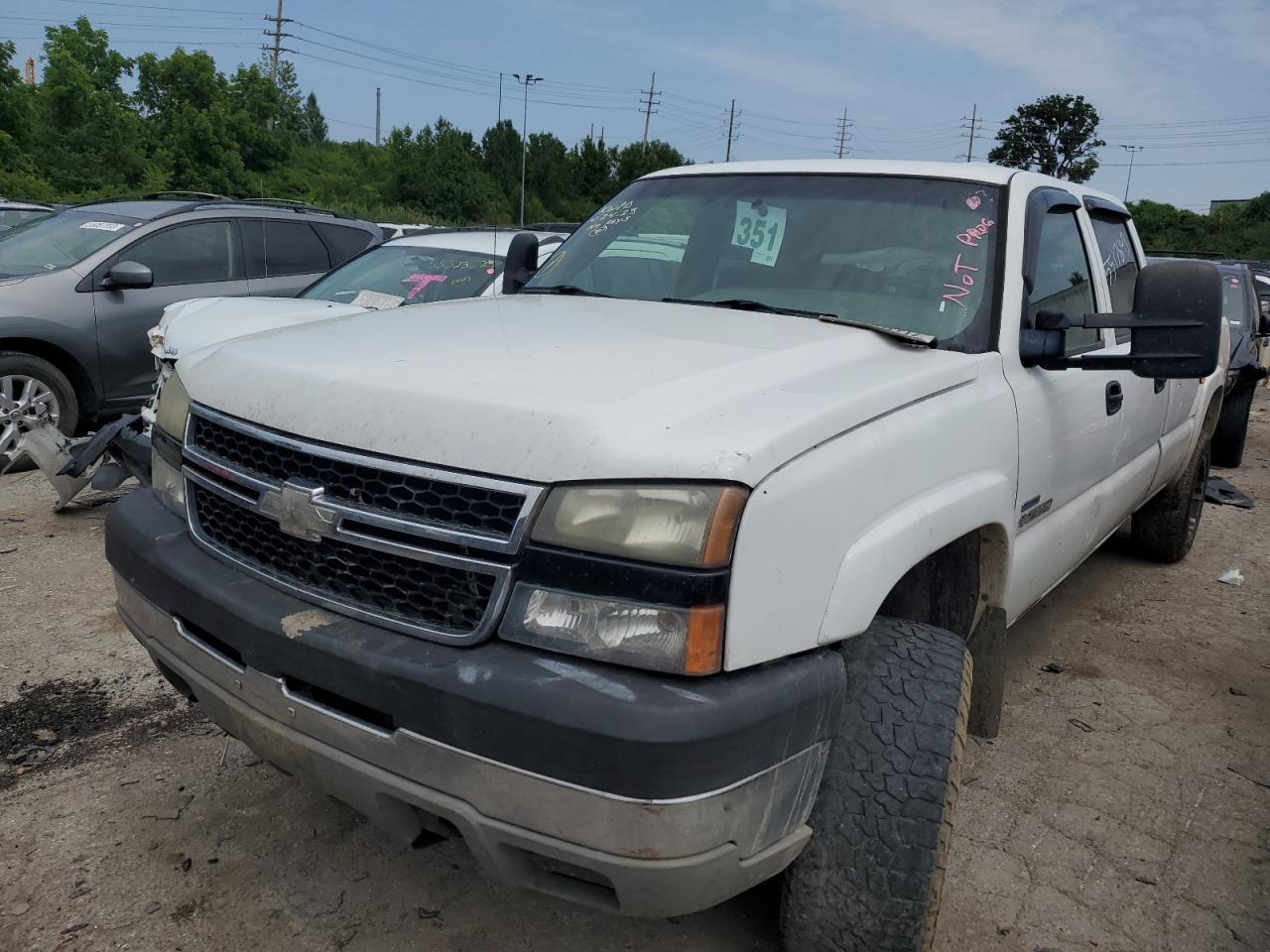 chevrolet silverado 2007 1gchk23d67f146708