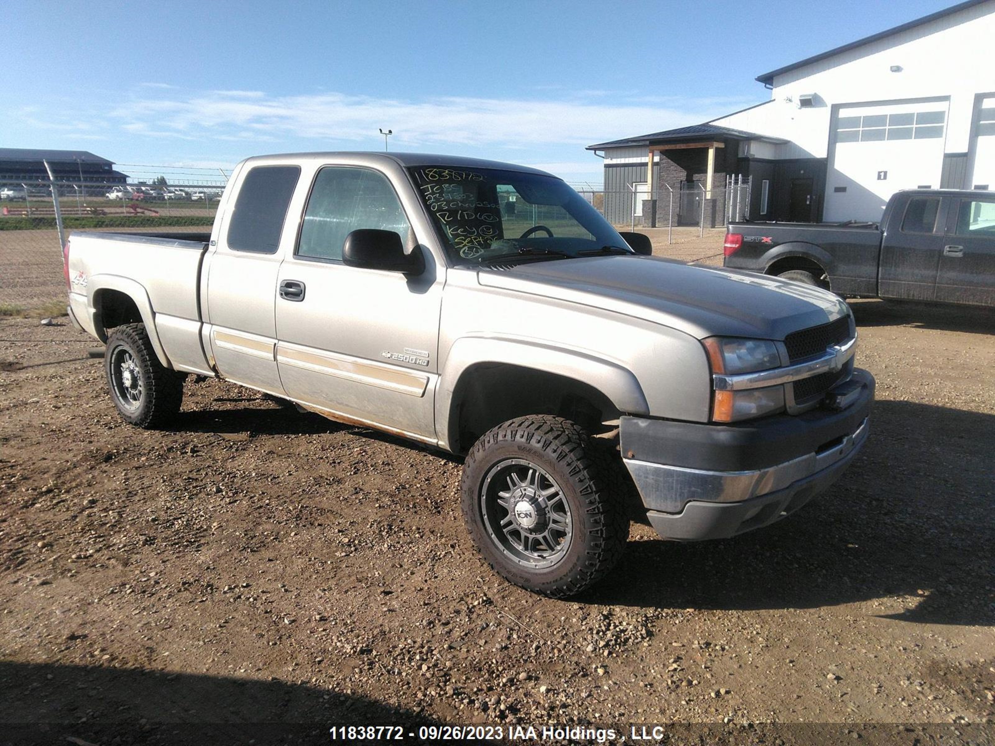 chevrolet silverado 2003 1gchk29163e234803