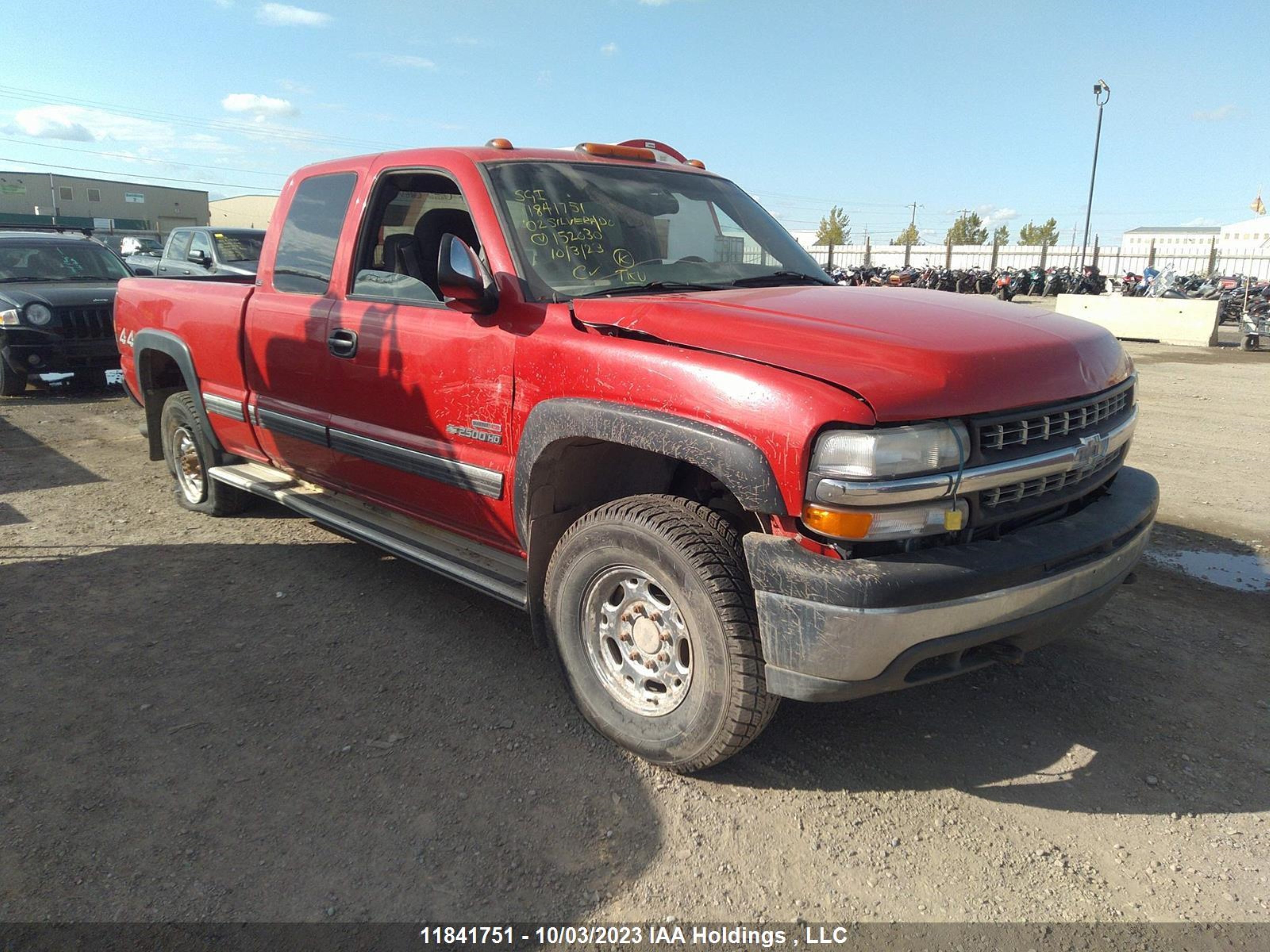 chevrolet silverado 2002 1gchk29172e152030