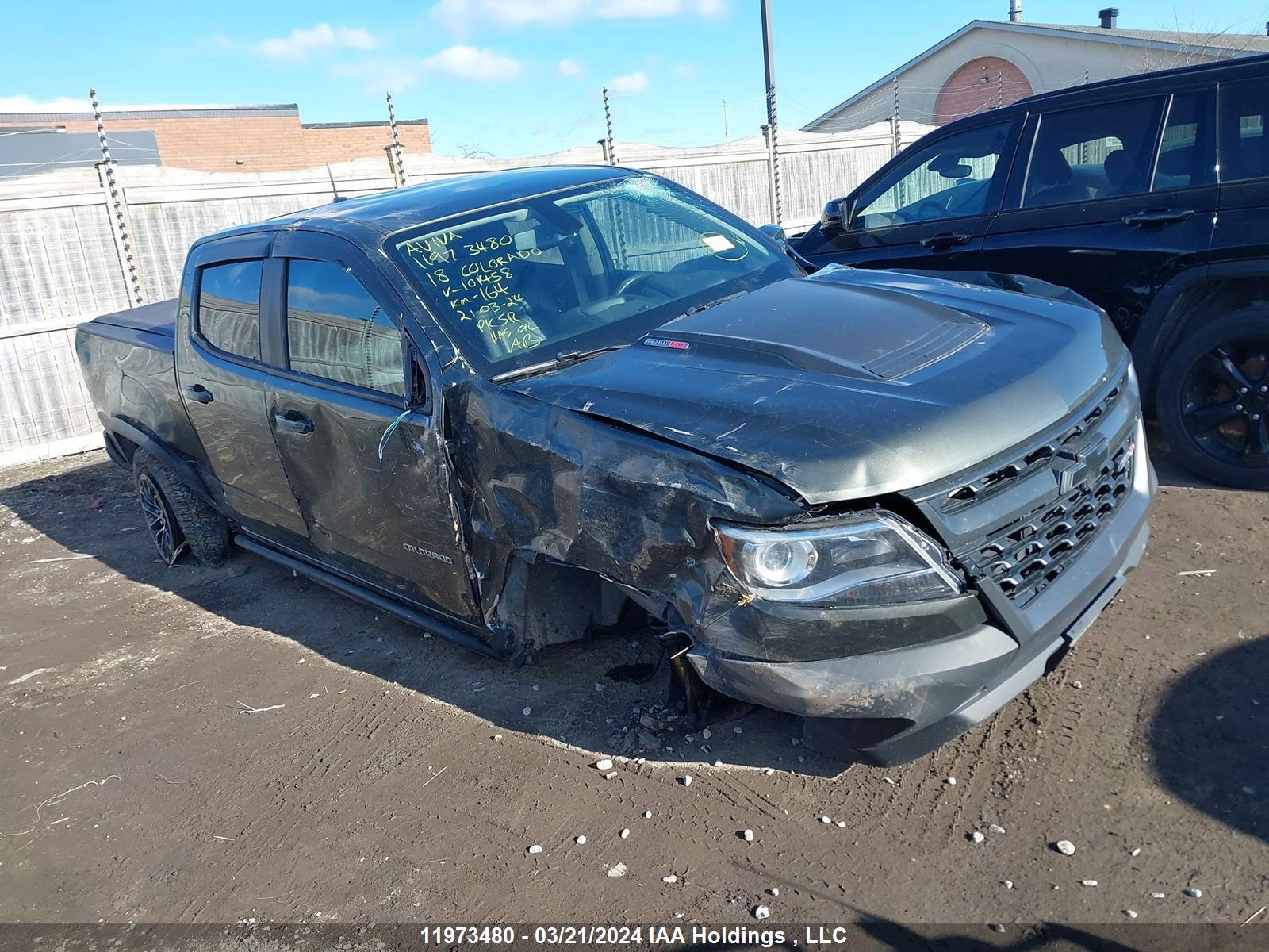 chevrolet colorado 2018 1gcptee12j1101458