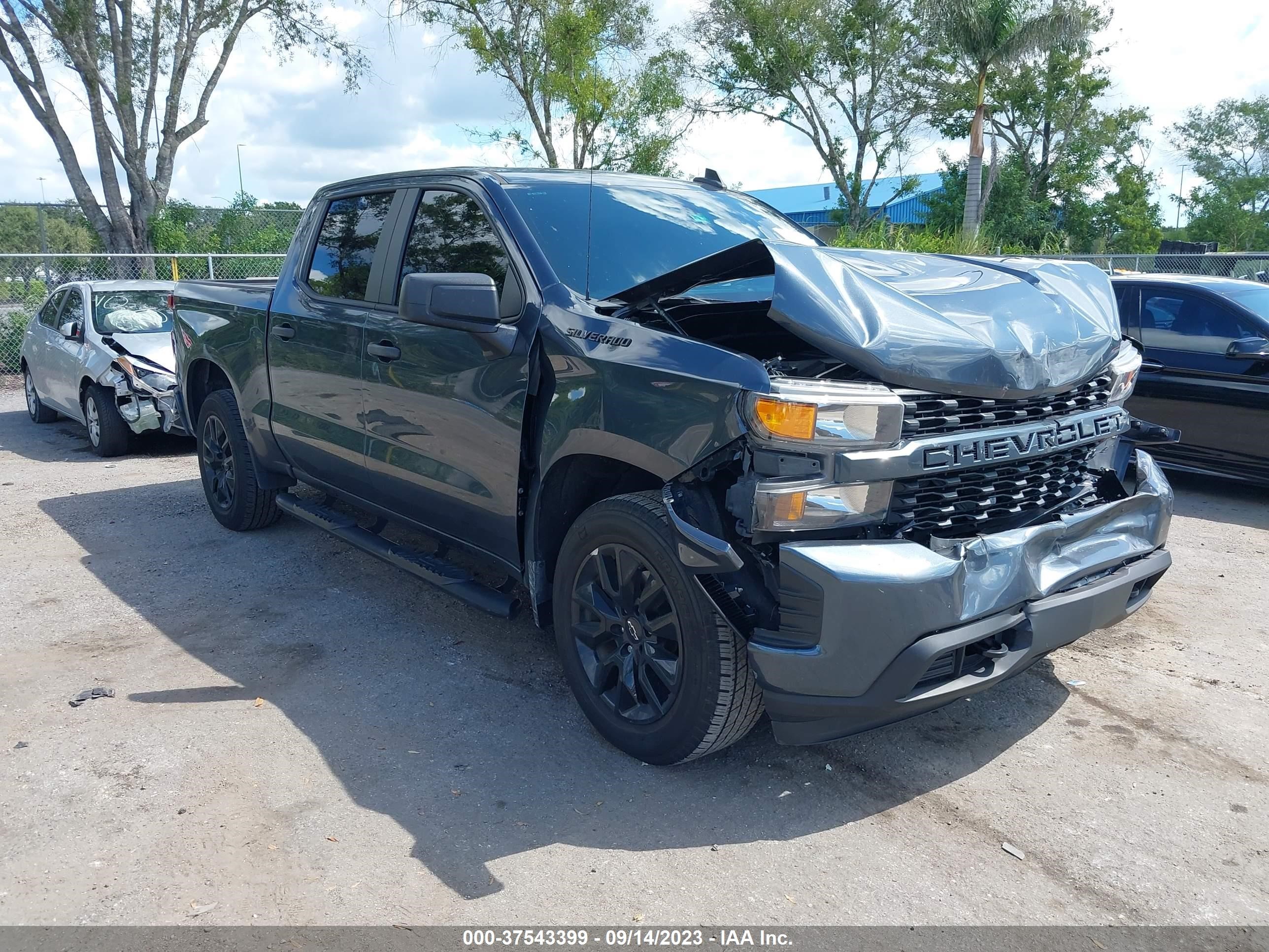 chevrolet silverado 2021 1gcpwbek8mz241440