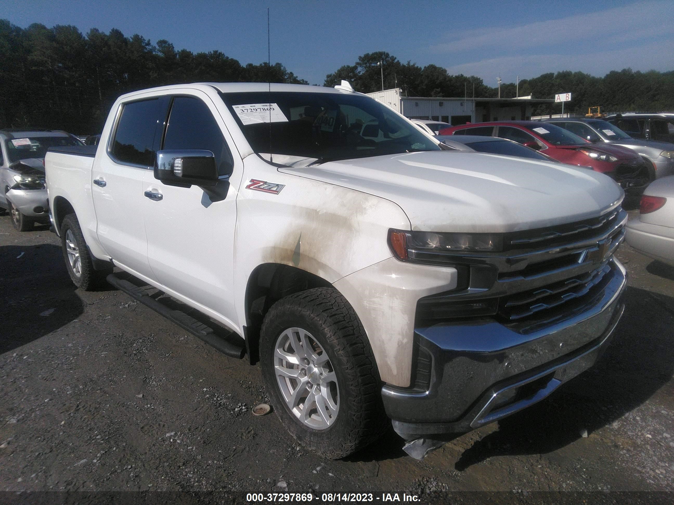 chevrolet silverado 2019 1gcuyged7kz160468