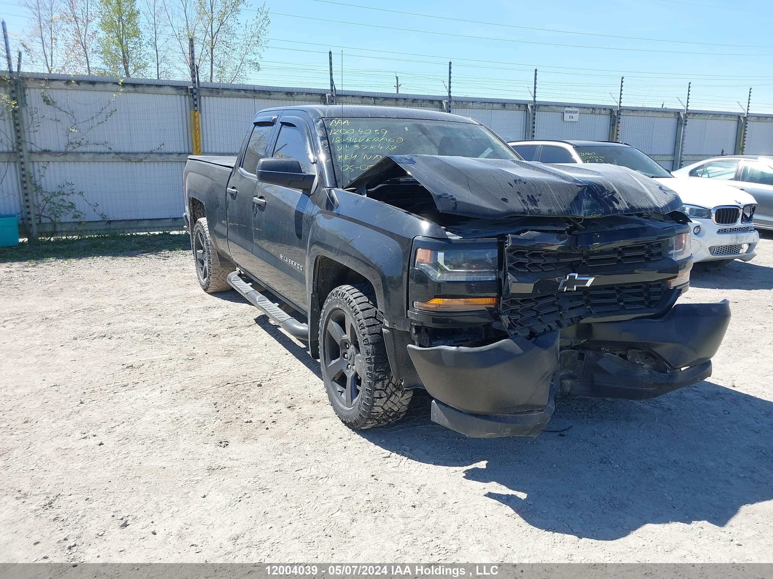 chevrolet silverado 2018 1gcvknec8jz378418