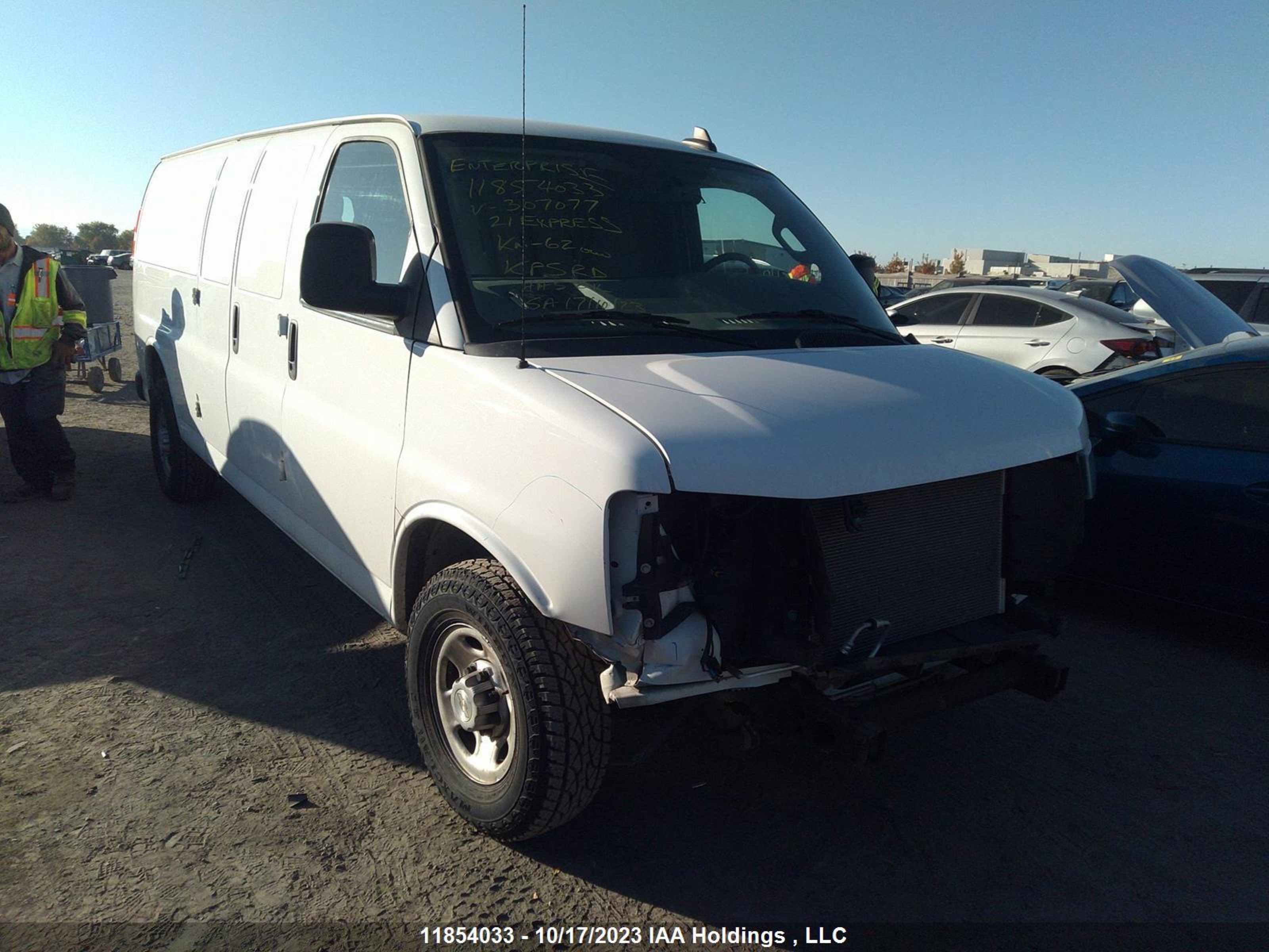 chevrolet express 2021 1gcwgbf74m1307077