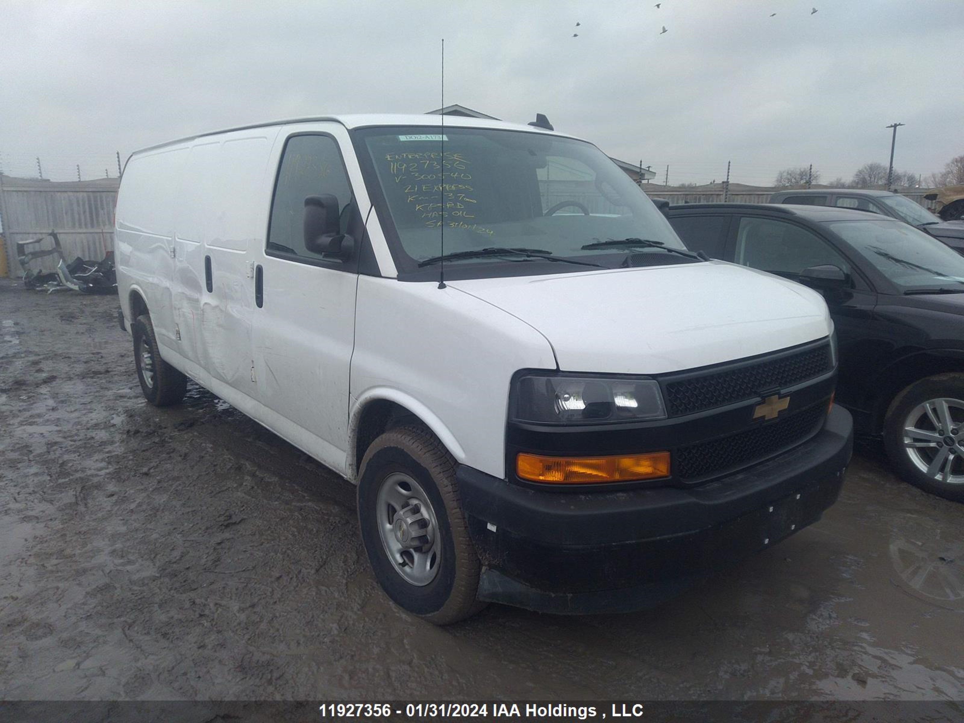 chevrolet express 2021 1gcwgbf7xm1300540