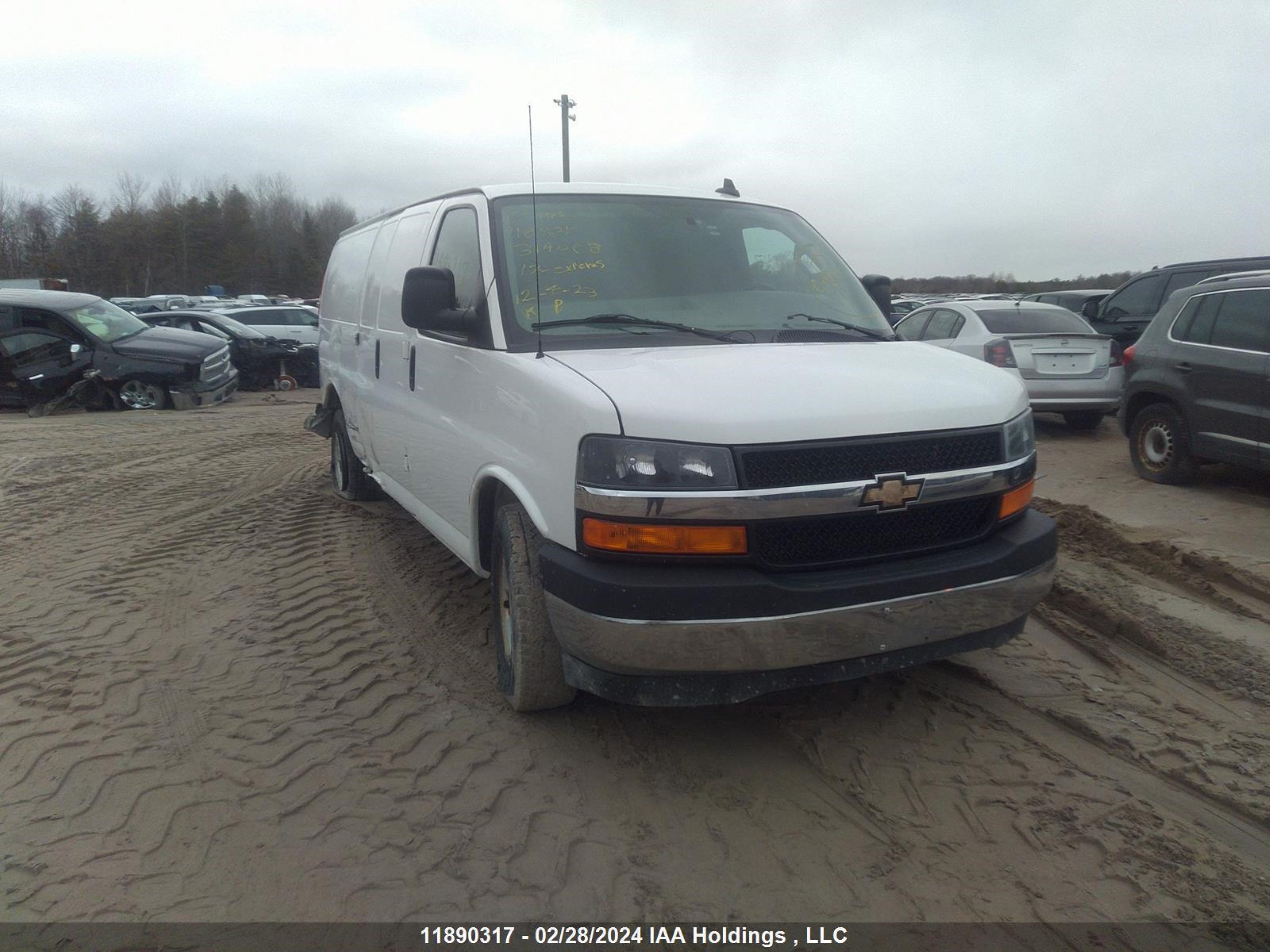 chevrolet express 2017 1gcwgbff2h1314008