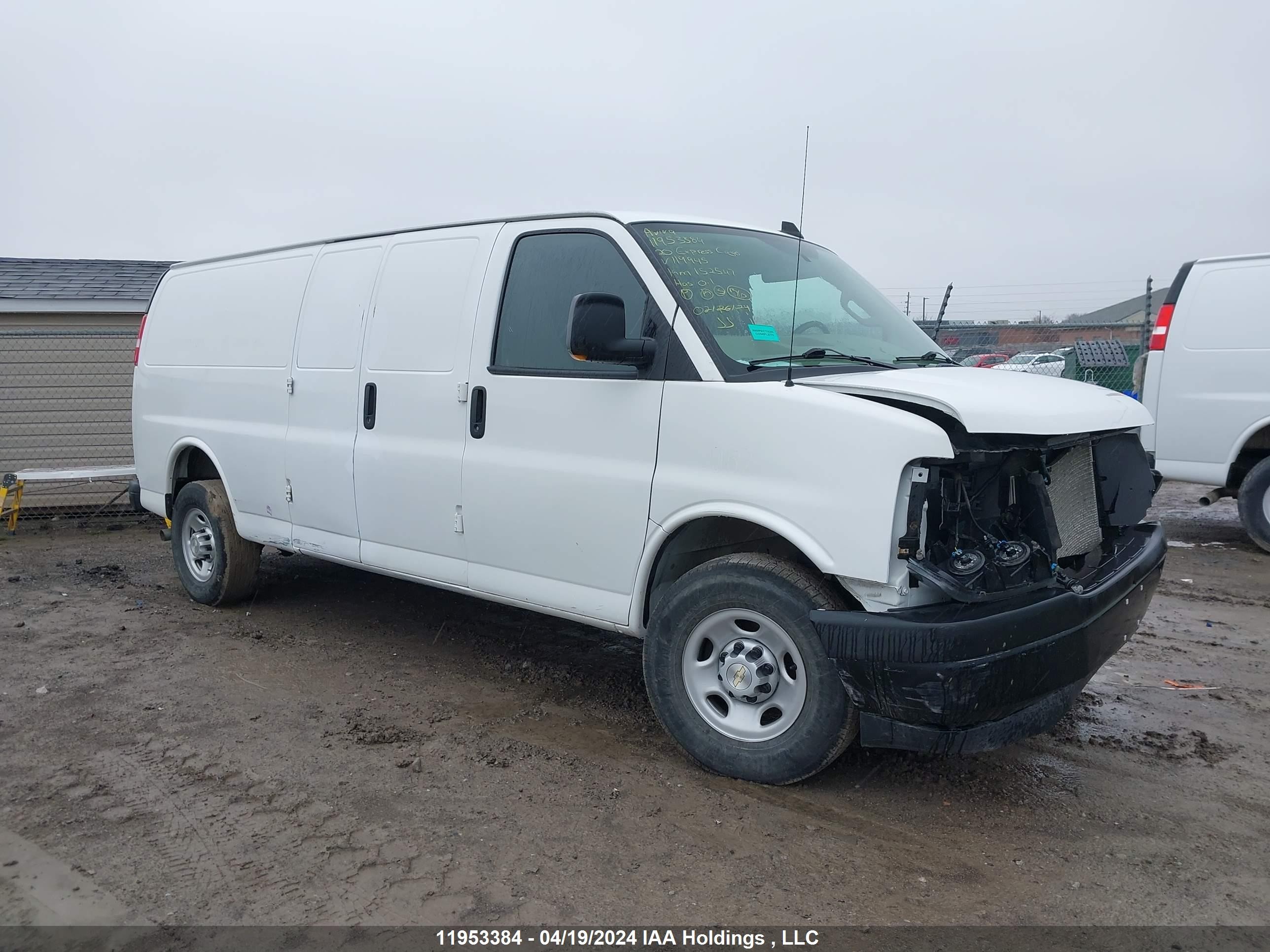 chevrolet express 2020 1gcwgbfp9l1119945