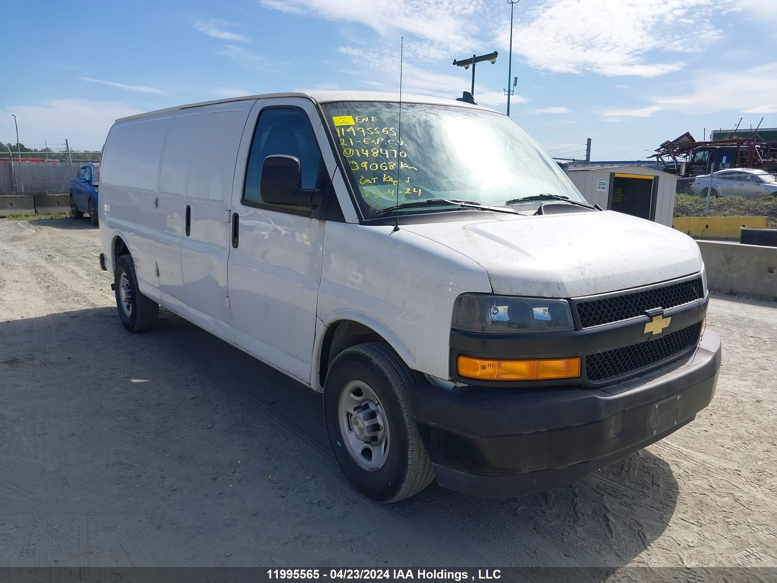 chevrolet express 2021 1gcwgbfpxm1148470