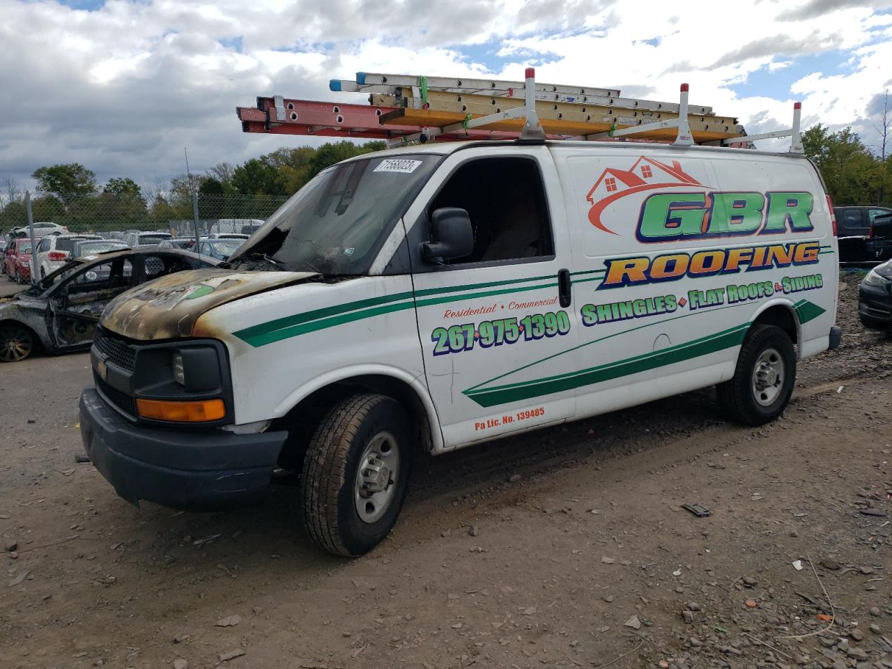 chevrolet express 2013 1gcwgfbgxd1169350