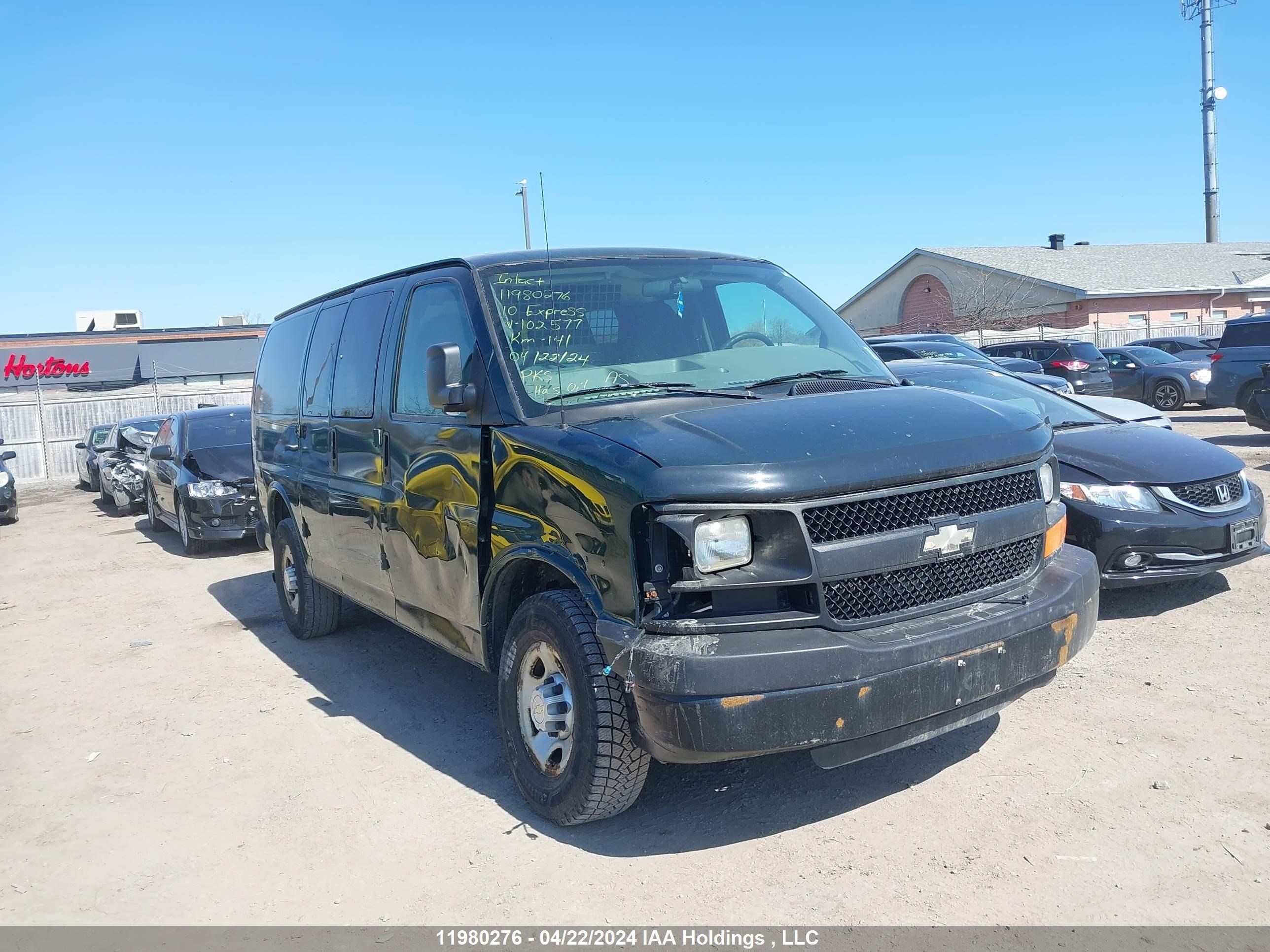 chevrolet express 2010 1gczgfbgxa1102577