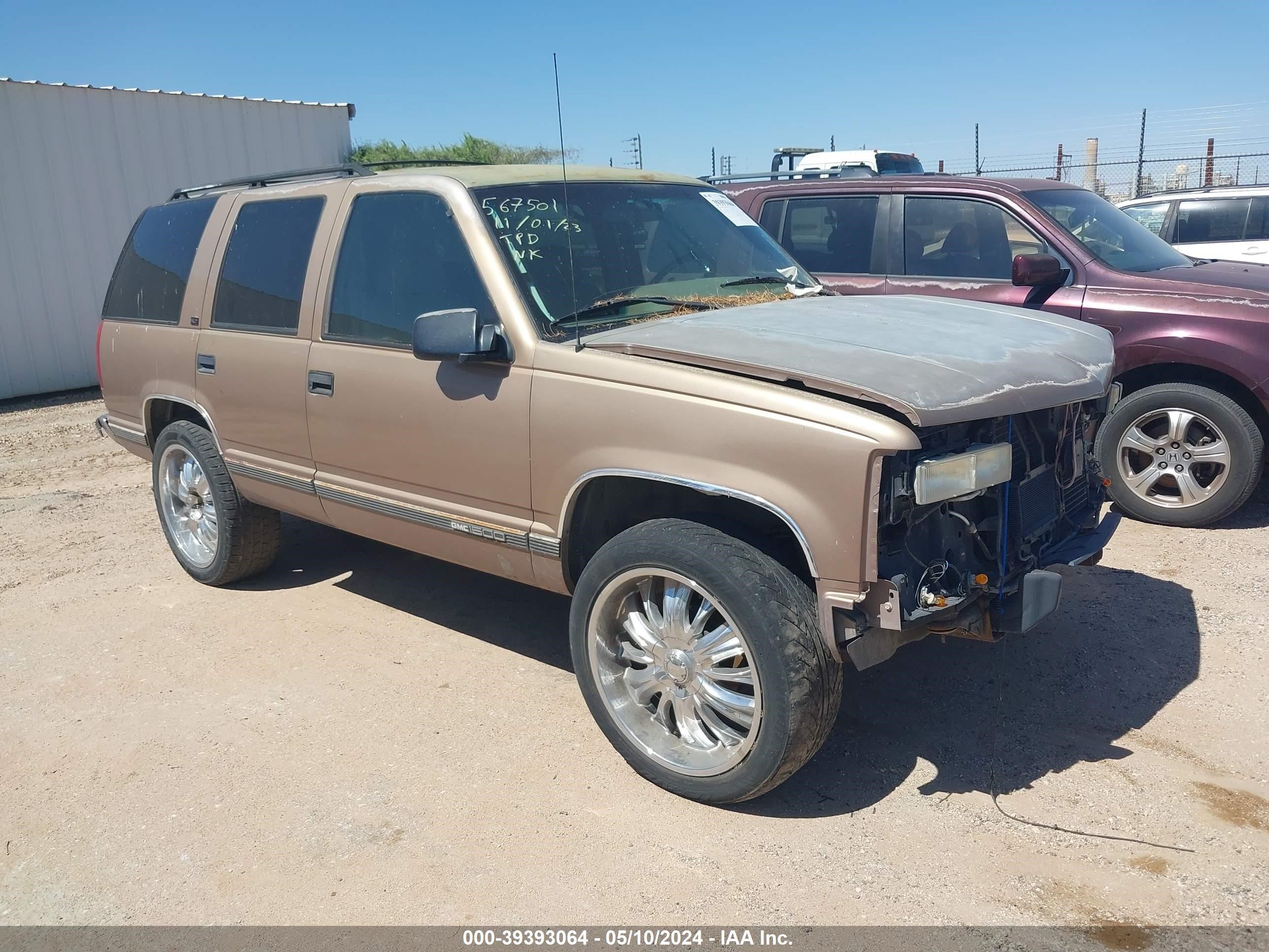 gmc yukon 1995 1gkek13k5sj759862