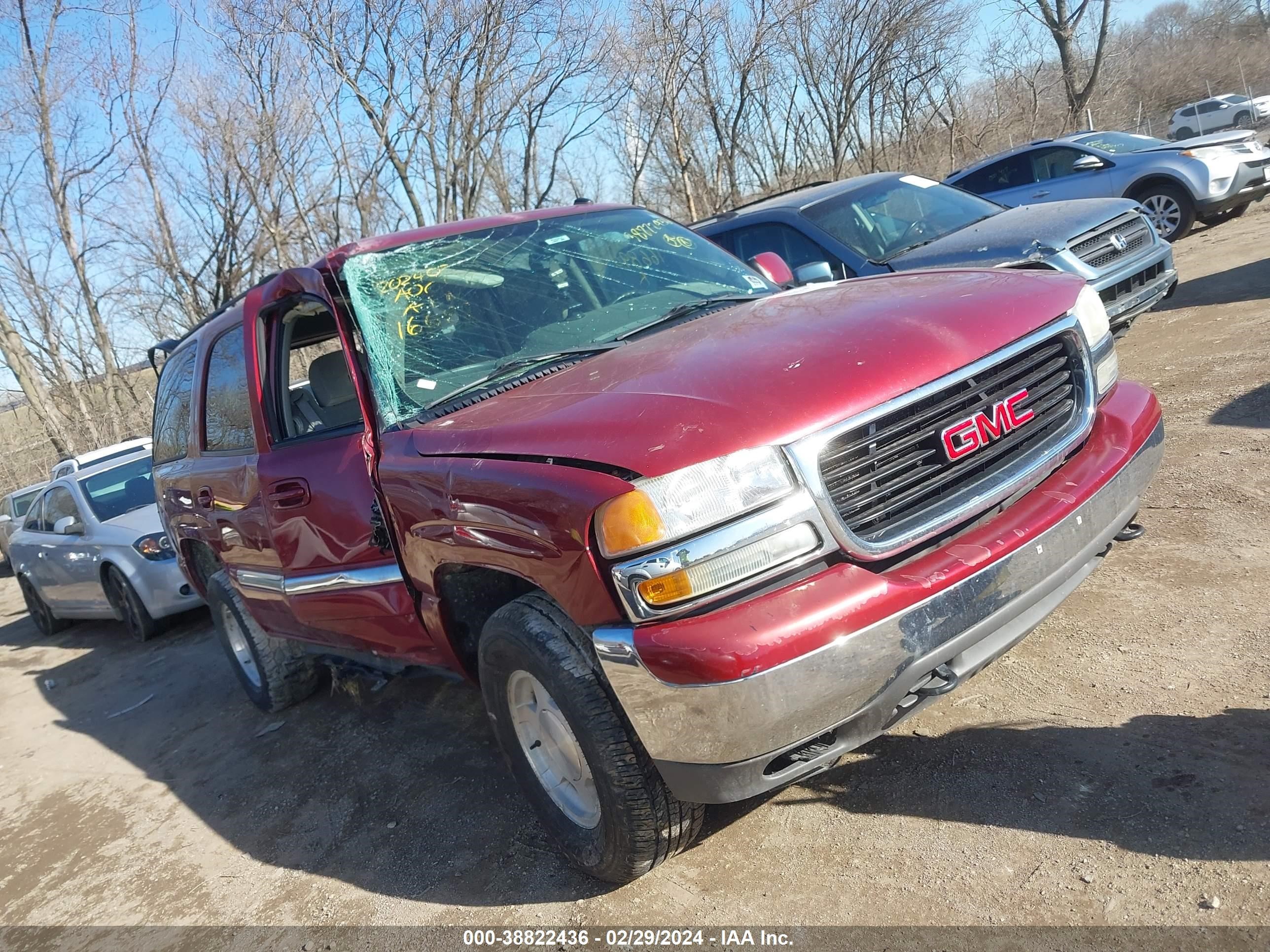 gmc yukon 2005 1gkek13v55j166890