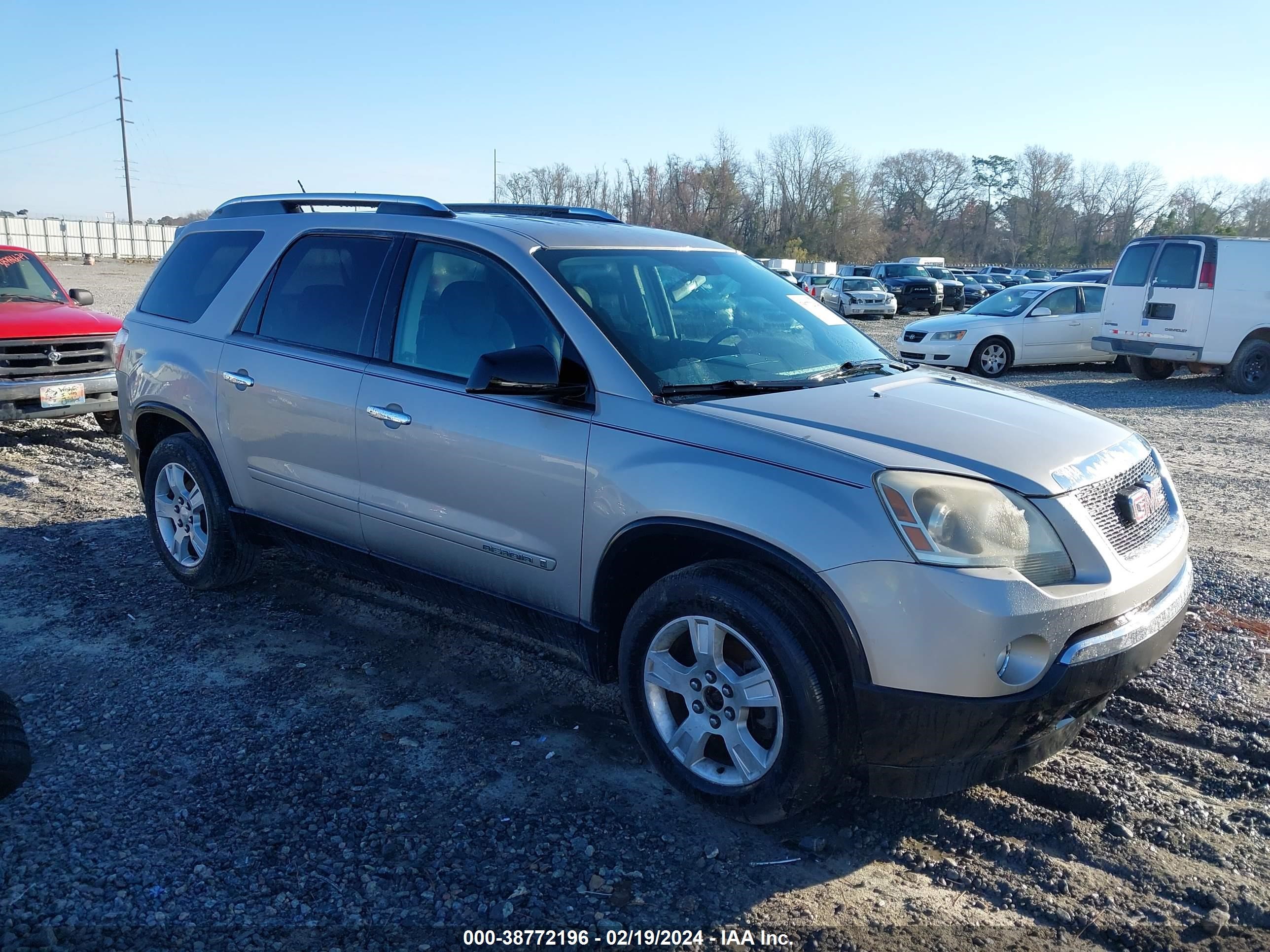 gmc acadia 2007 1gker13767j147491