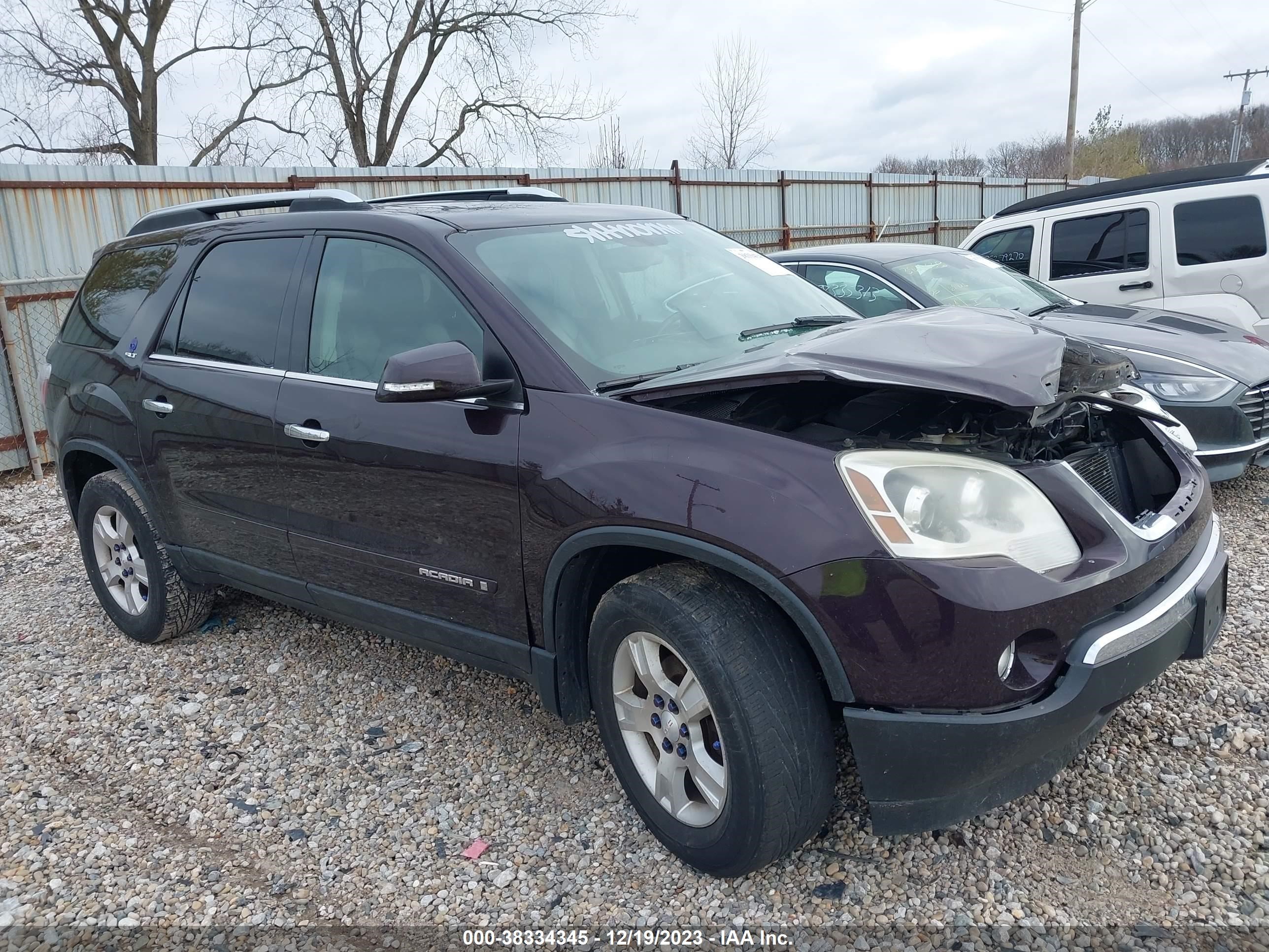 gmc acadia 2008 1gker23718j249353