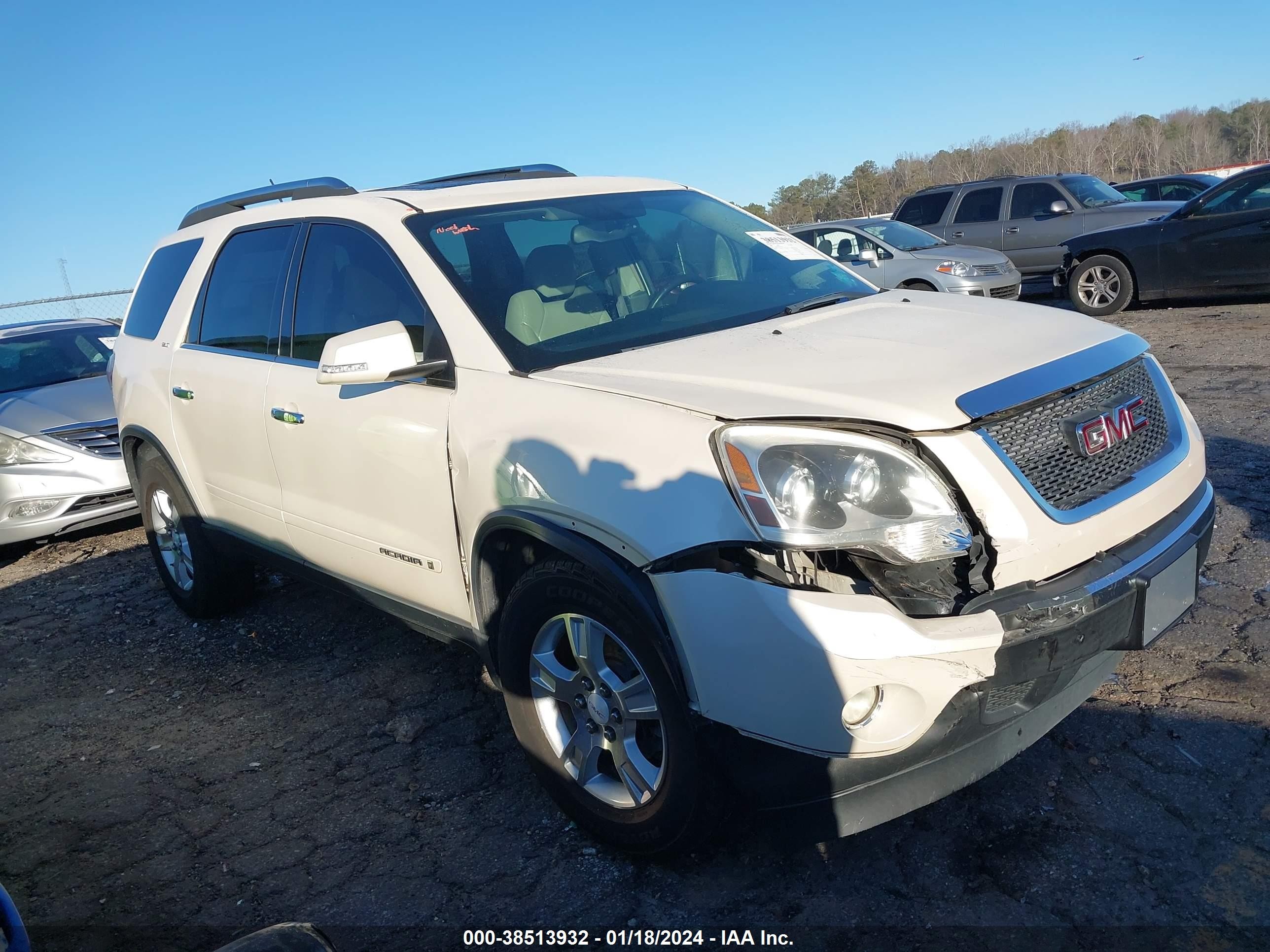 gmc acadia 2008 1gker33798j236288