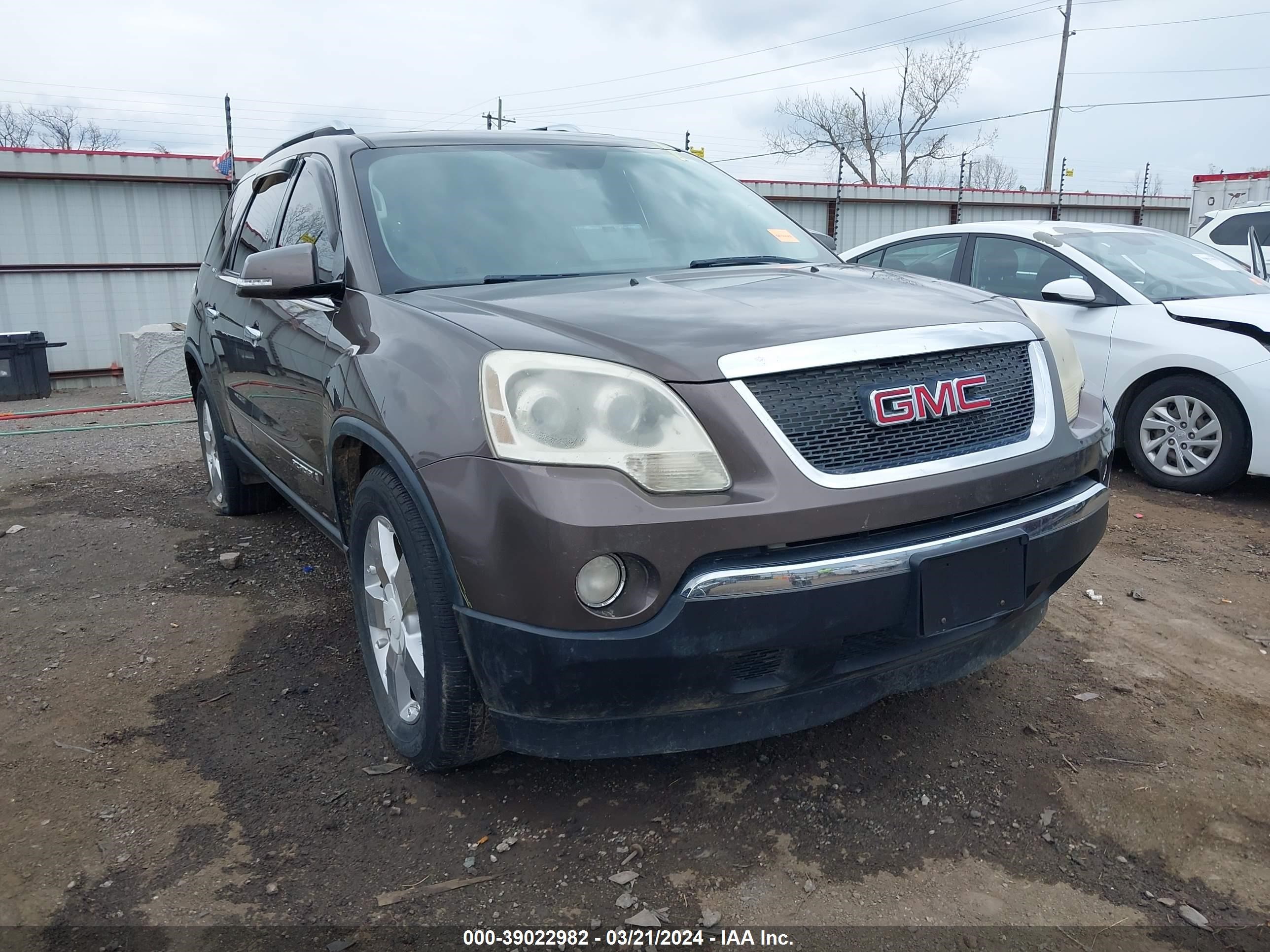 gmc acadia 2008 1gker337x8j118265