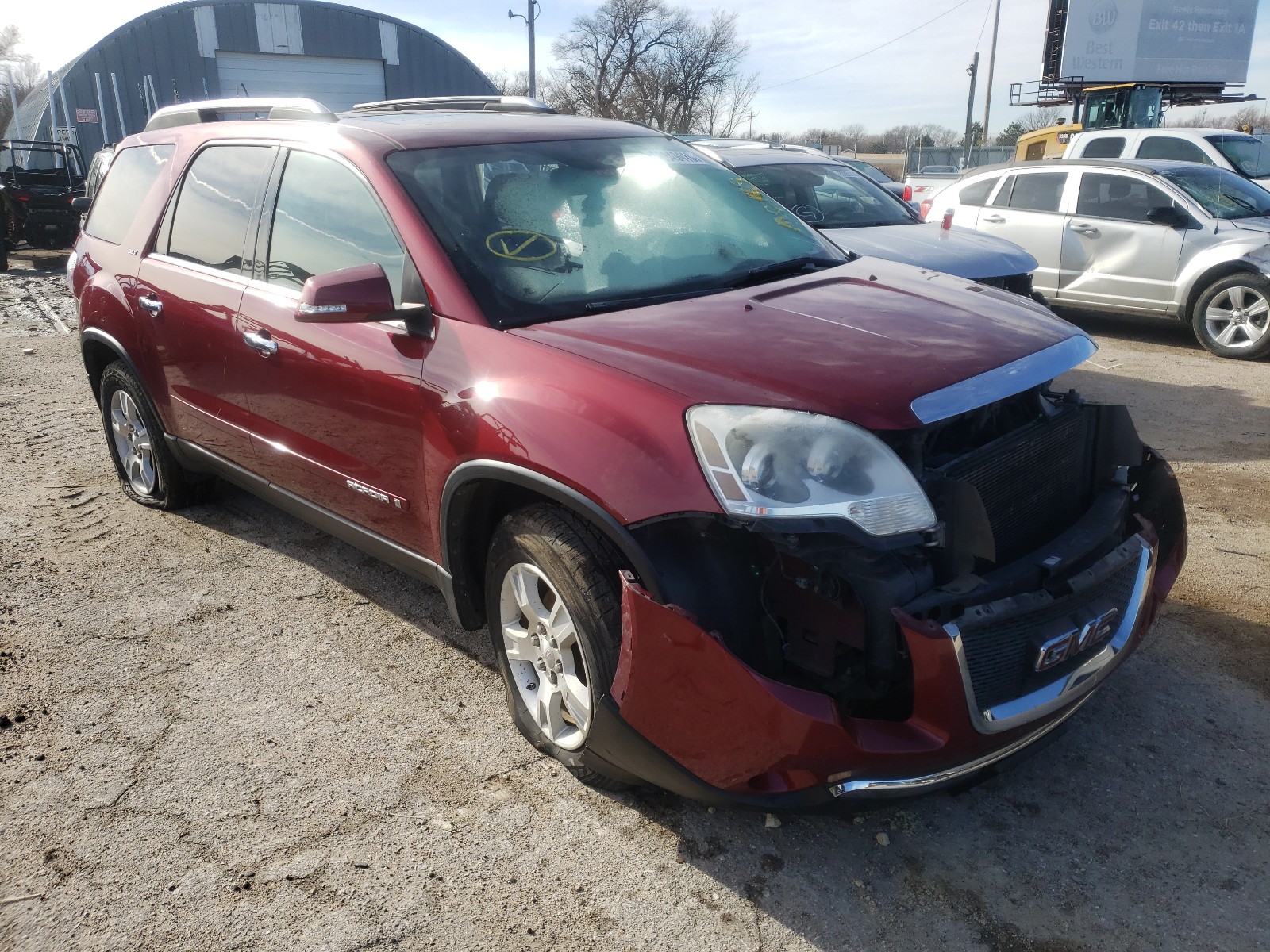 gmc acadia slt 2008 1gker337x8j176537