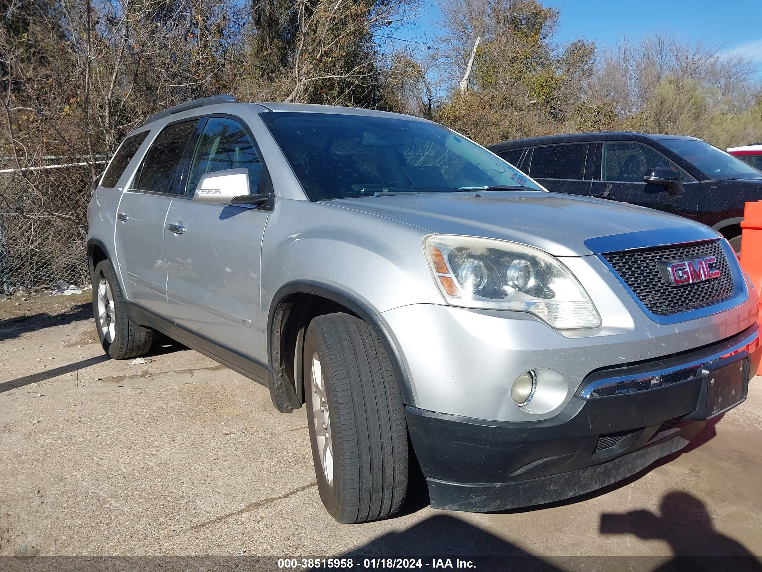 gmc acadia 2009 1gker33d69j123308