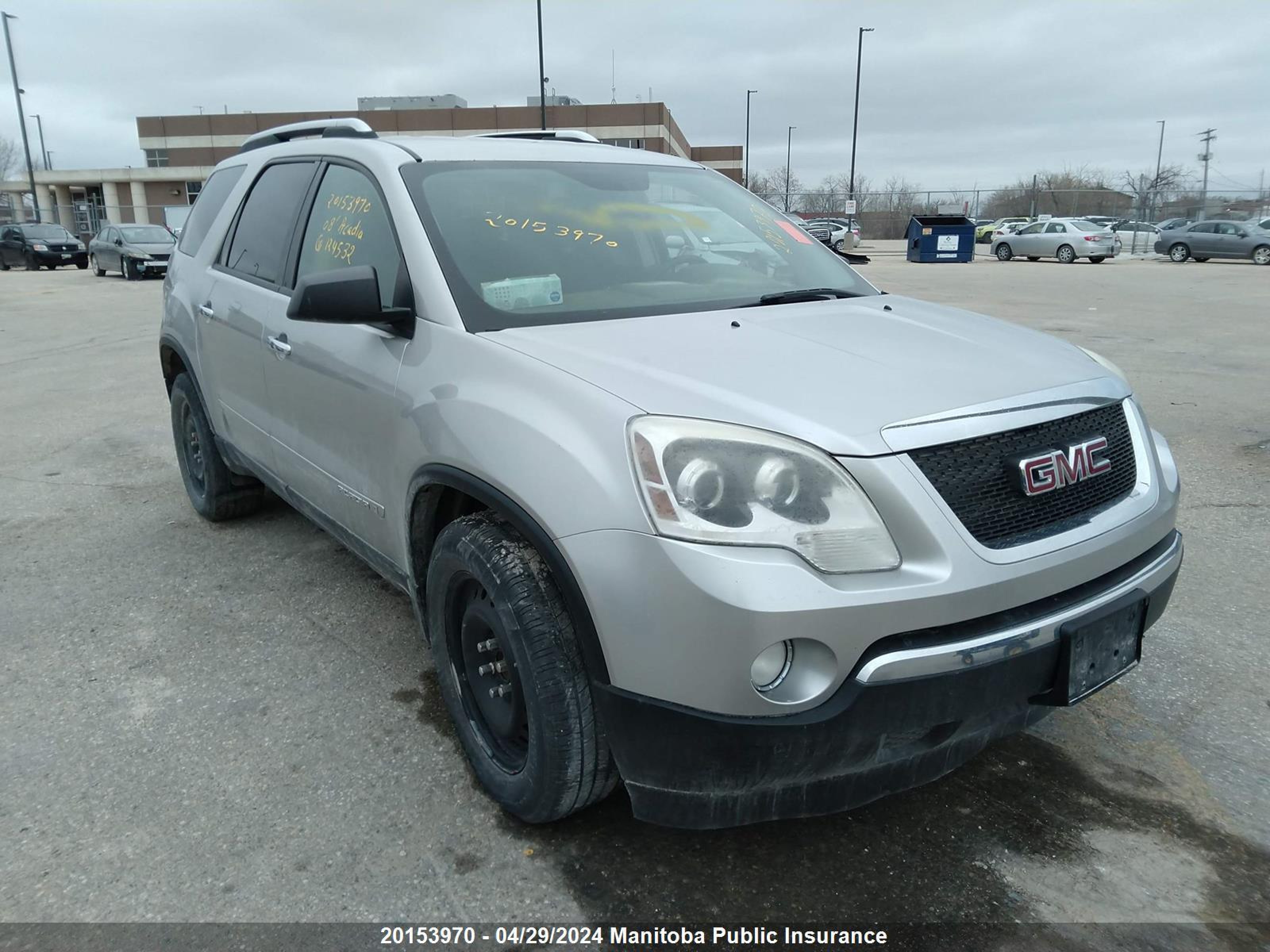 gmc acadia 2008 1gkev13748j124532