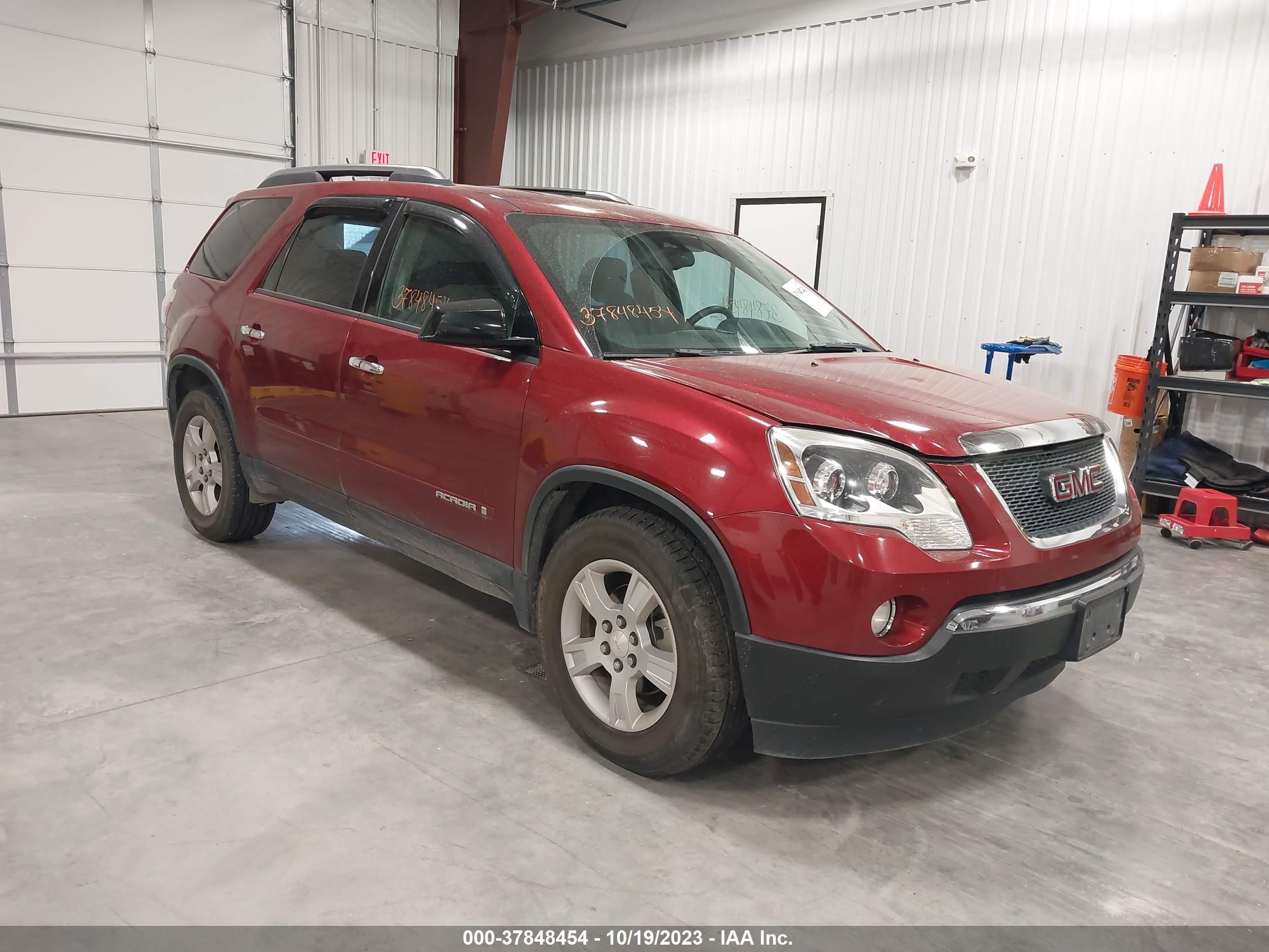 gmc acadia 2007 1gkev137x7j145609