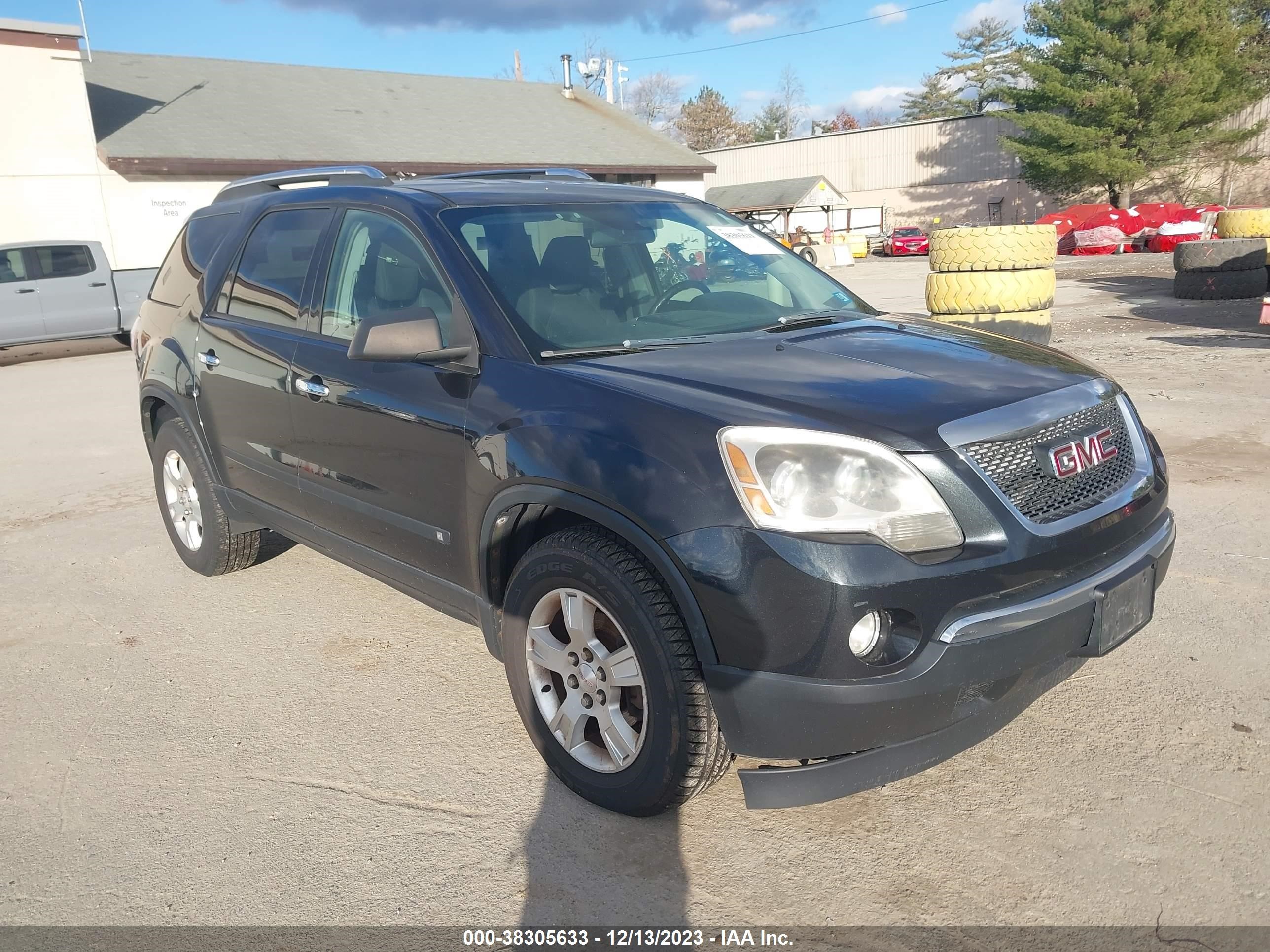 gmc acadia 2009 1gkev13d39j142396