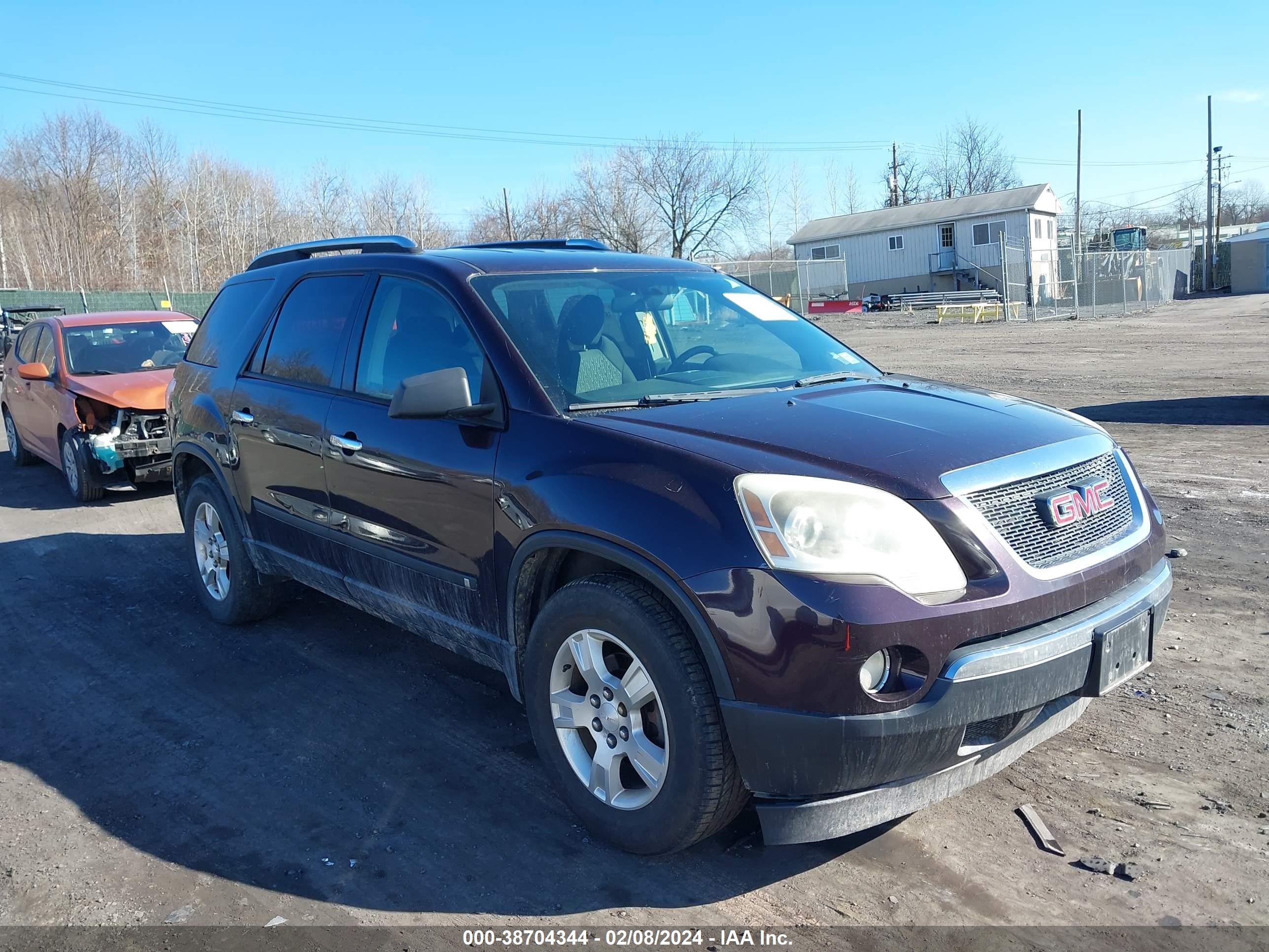 gmc acadia 2009 1gkev13d39j155603