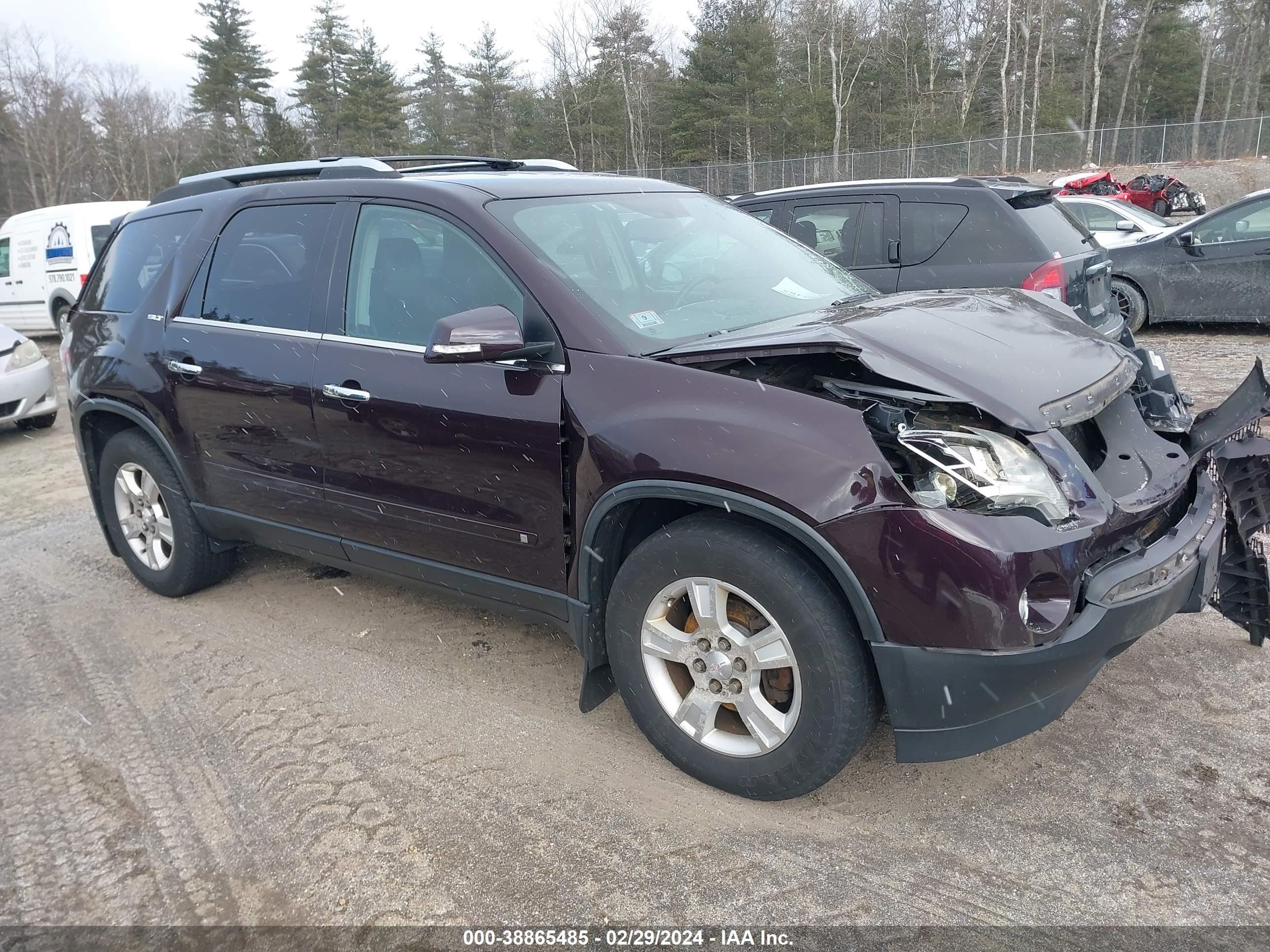 gmc acadia 2009 1gkev23d29j154819