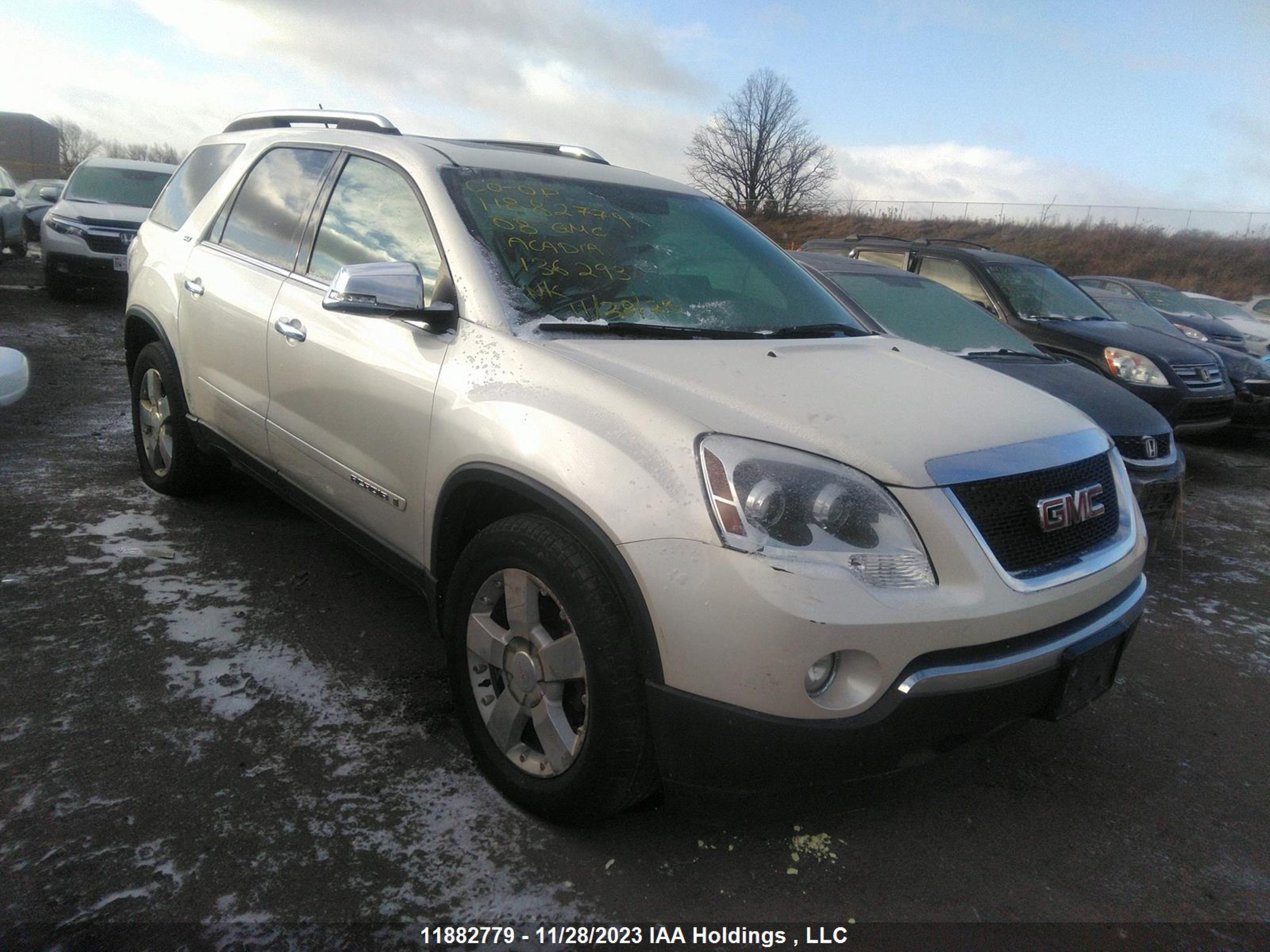 gmc acadia 2008 1gkev33768j136239