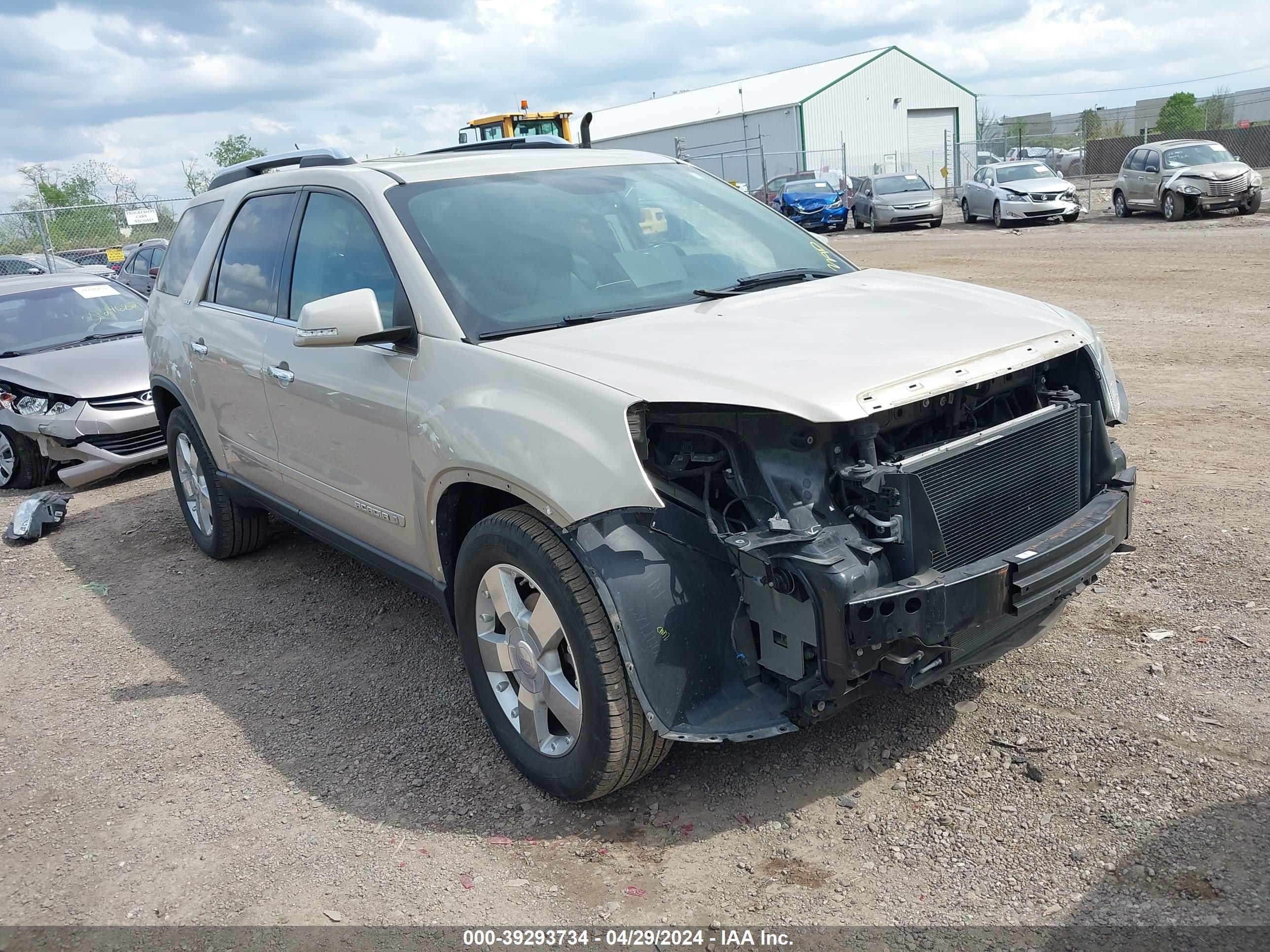 gmc acadia 2008 1gkev33798j210236