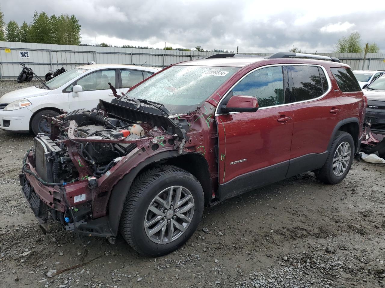 gmc acadia 2017 1gkknsla3hz282592