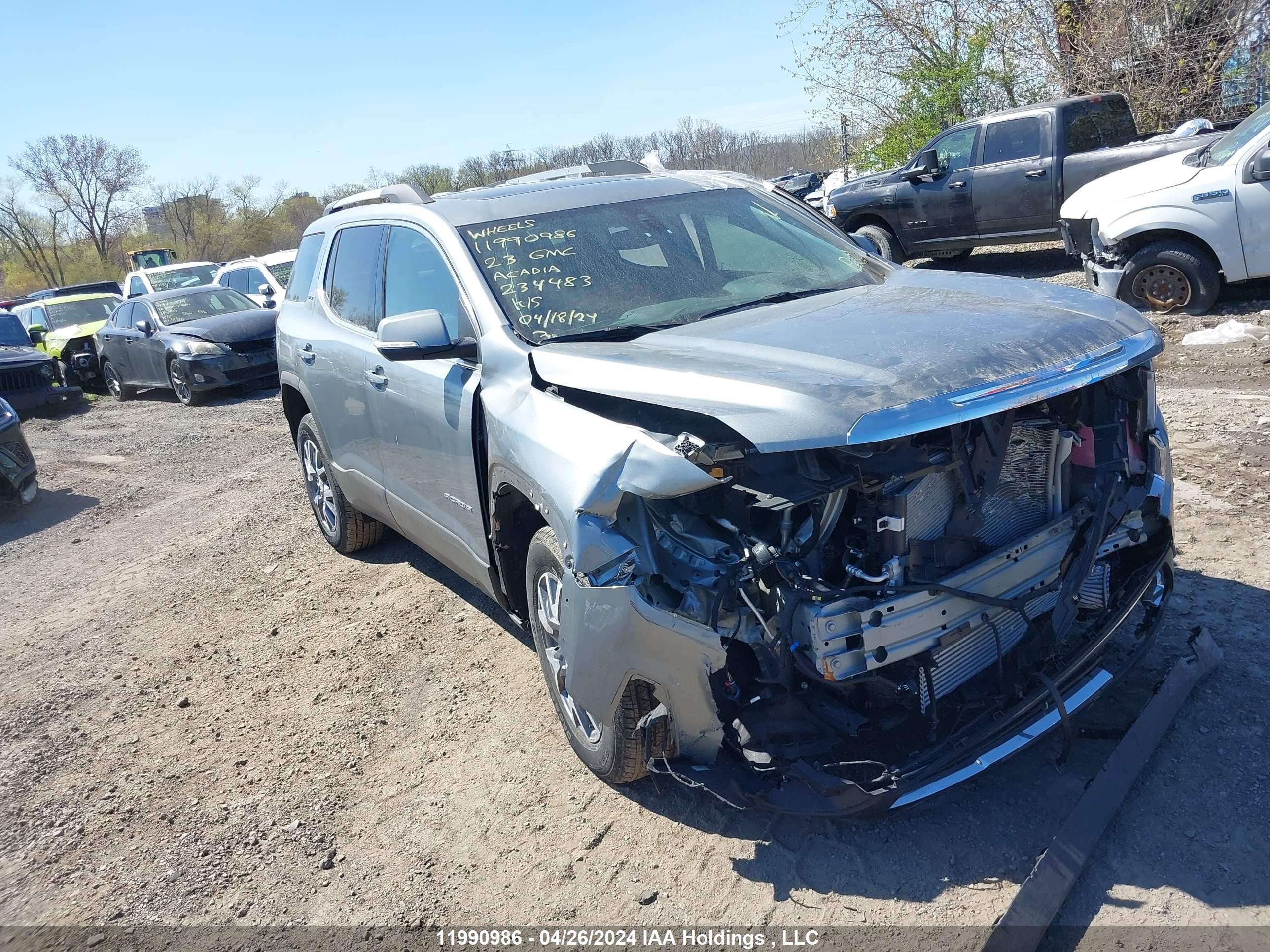 gmc acadia 2023 1gkknul45pz234483