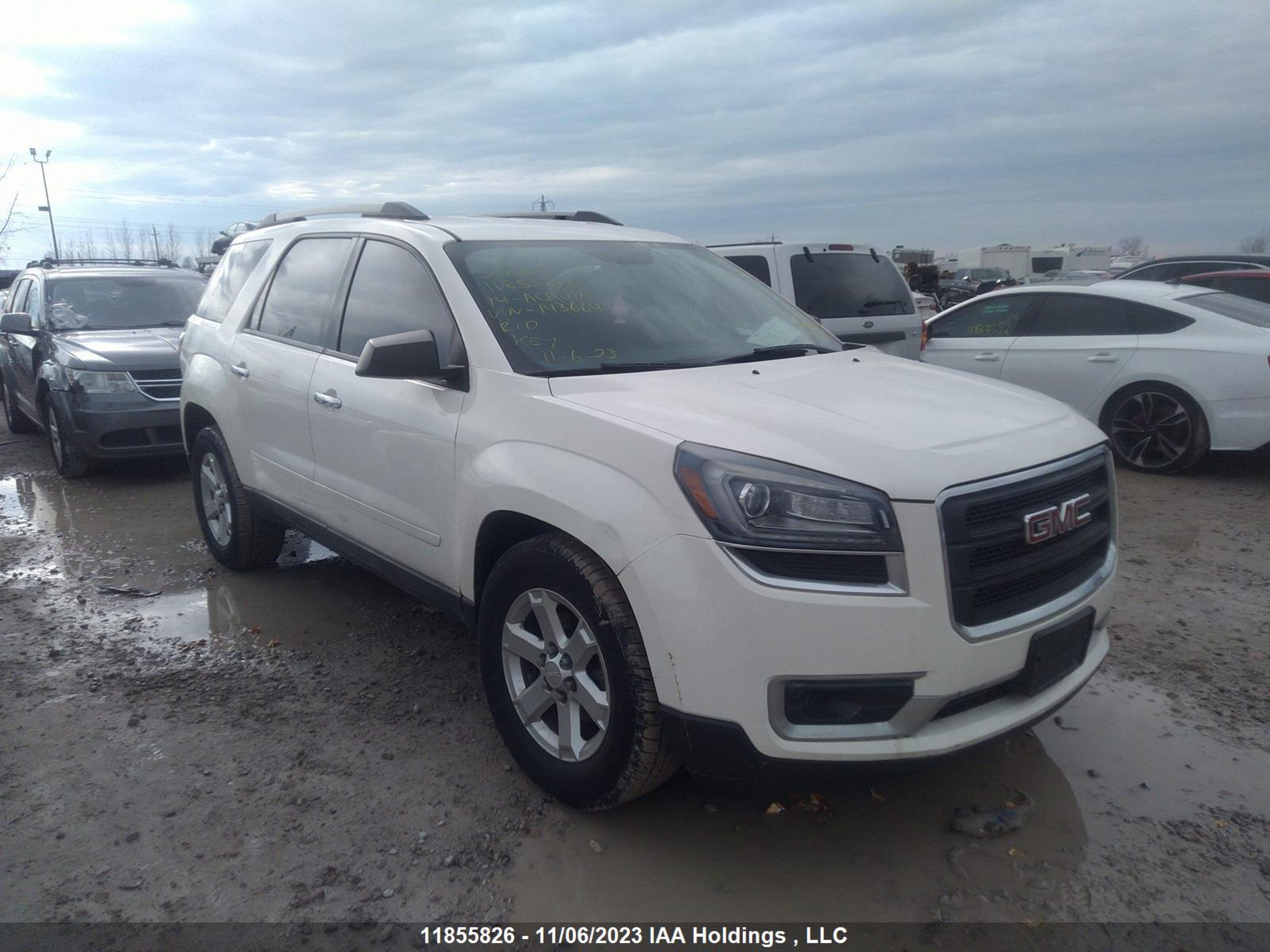 gmc acadia 2014 1gkkrnedxej143664