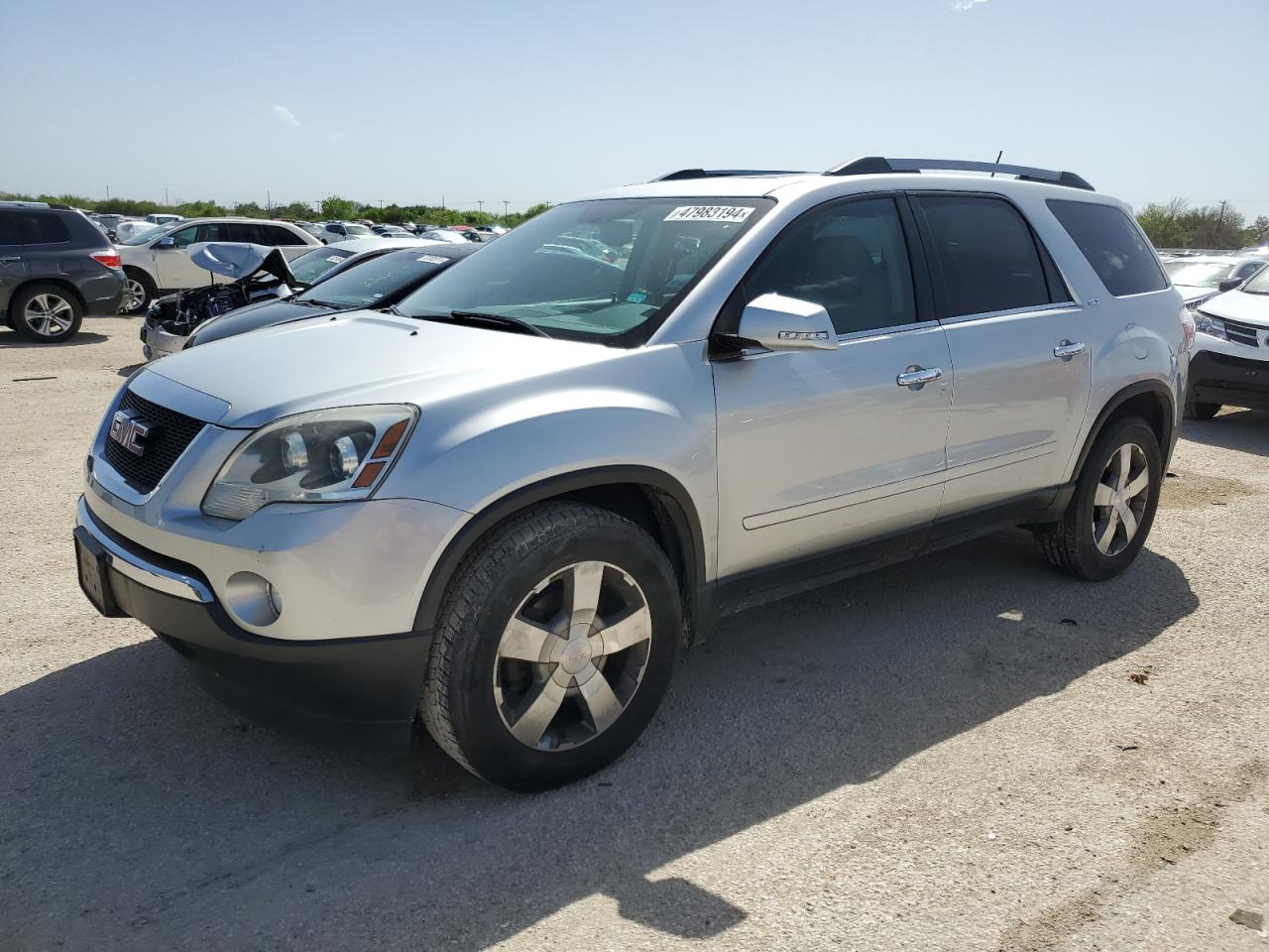 gmc acadia 2012 1gkkrred9cj349899