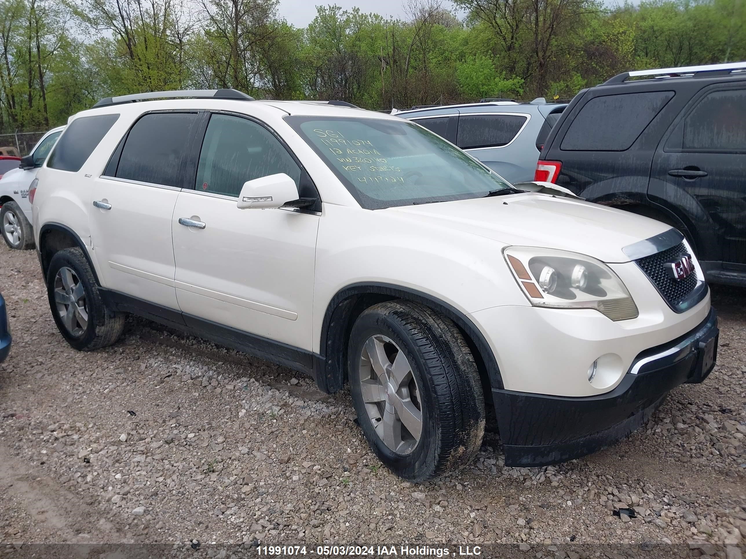 gmc acadia 2012 1gkkvred9cj360140