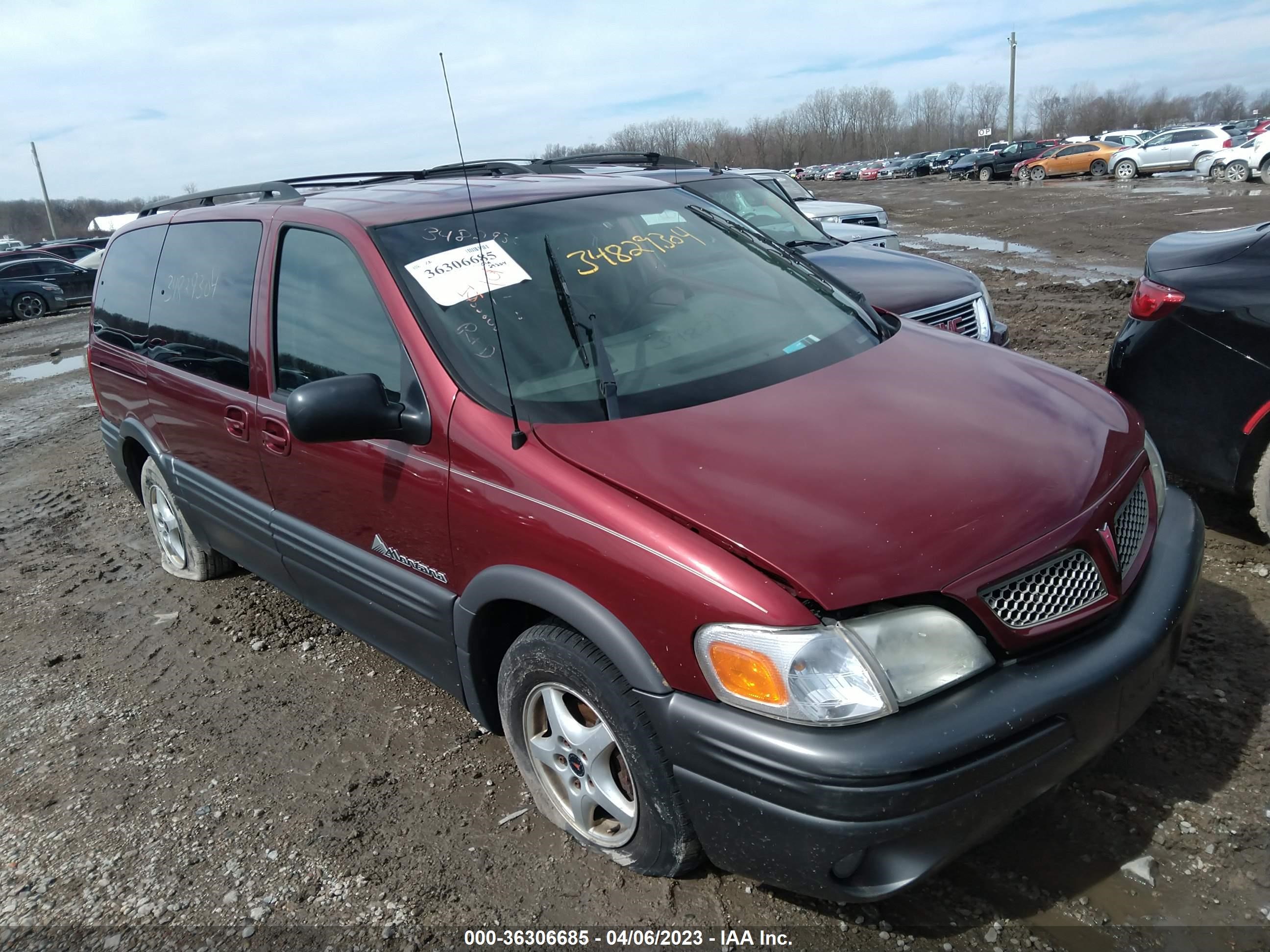 pontiac montana 2003 1gmdx13e33d131846