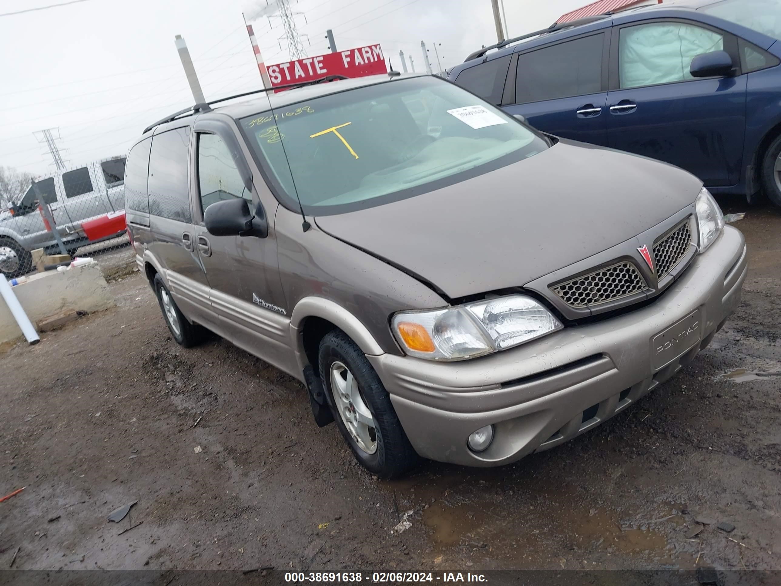 pontiac montana 2003 1gmdx13e43d254619