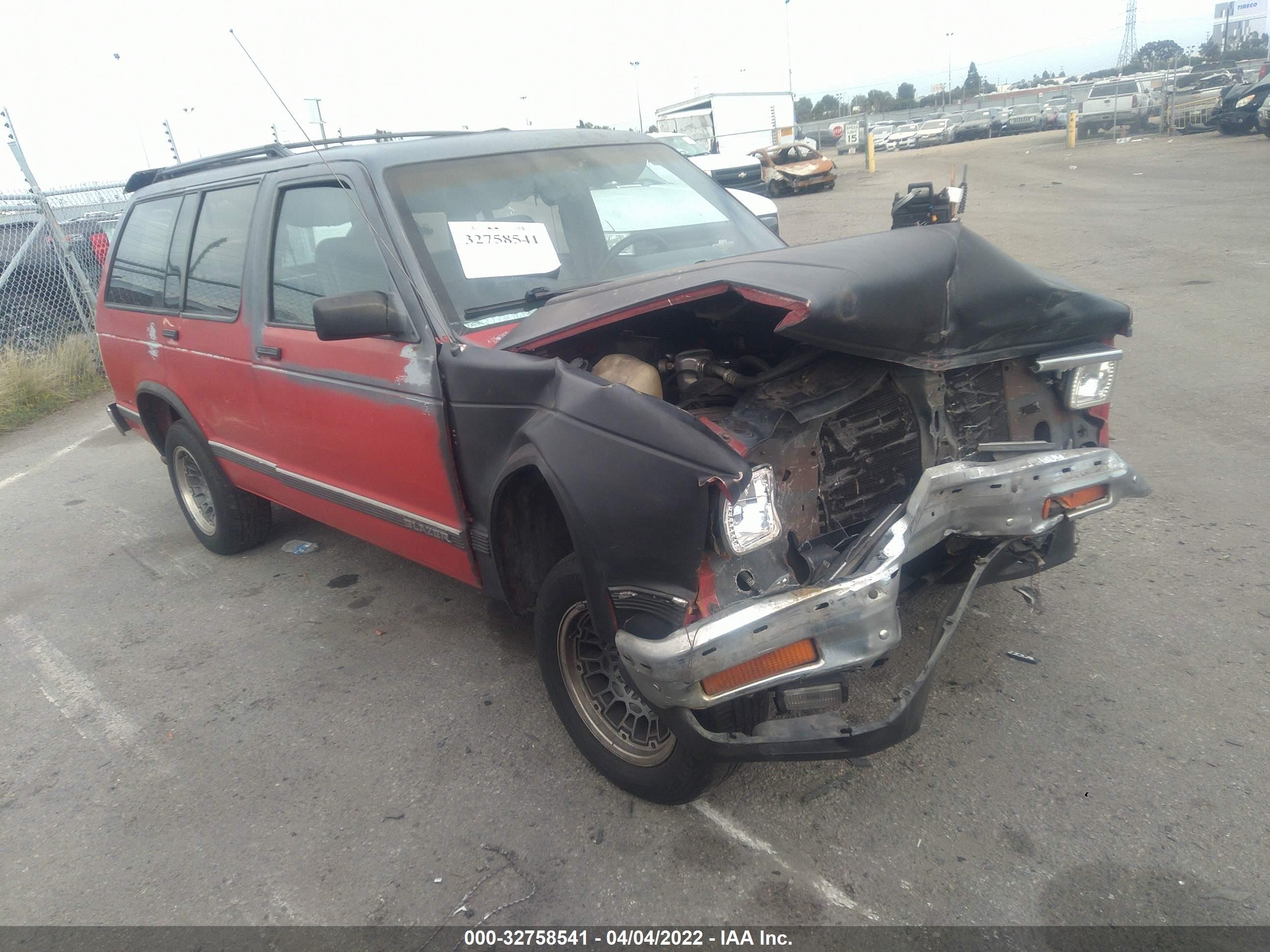 chevrolet blazer 1991 1gncs13z1m2181909