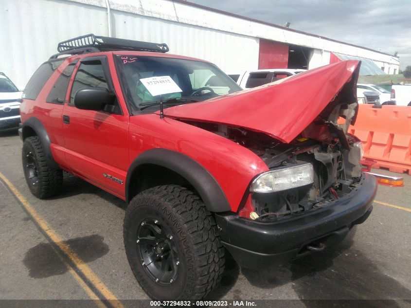 chevrolet blazer 2001 1gnct18w11k116713