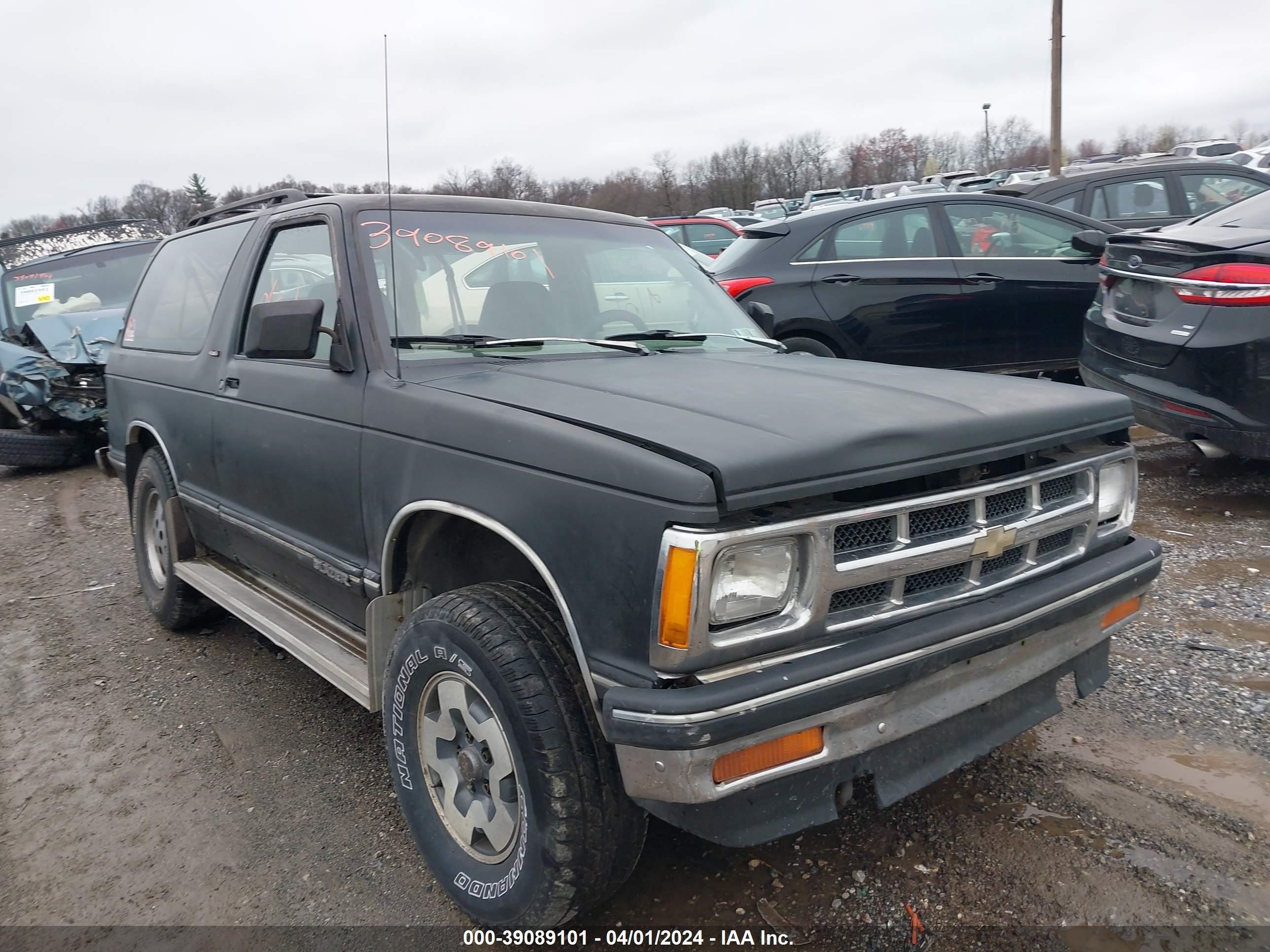 chevrolet blazer 1993 1gnct18wxp0171598