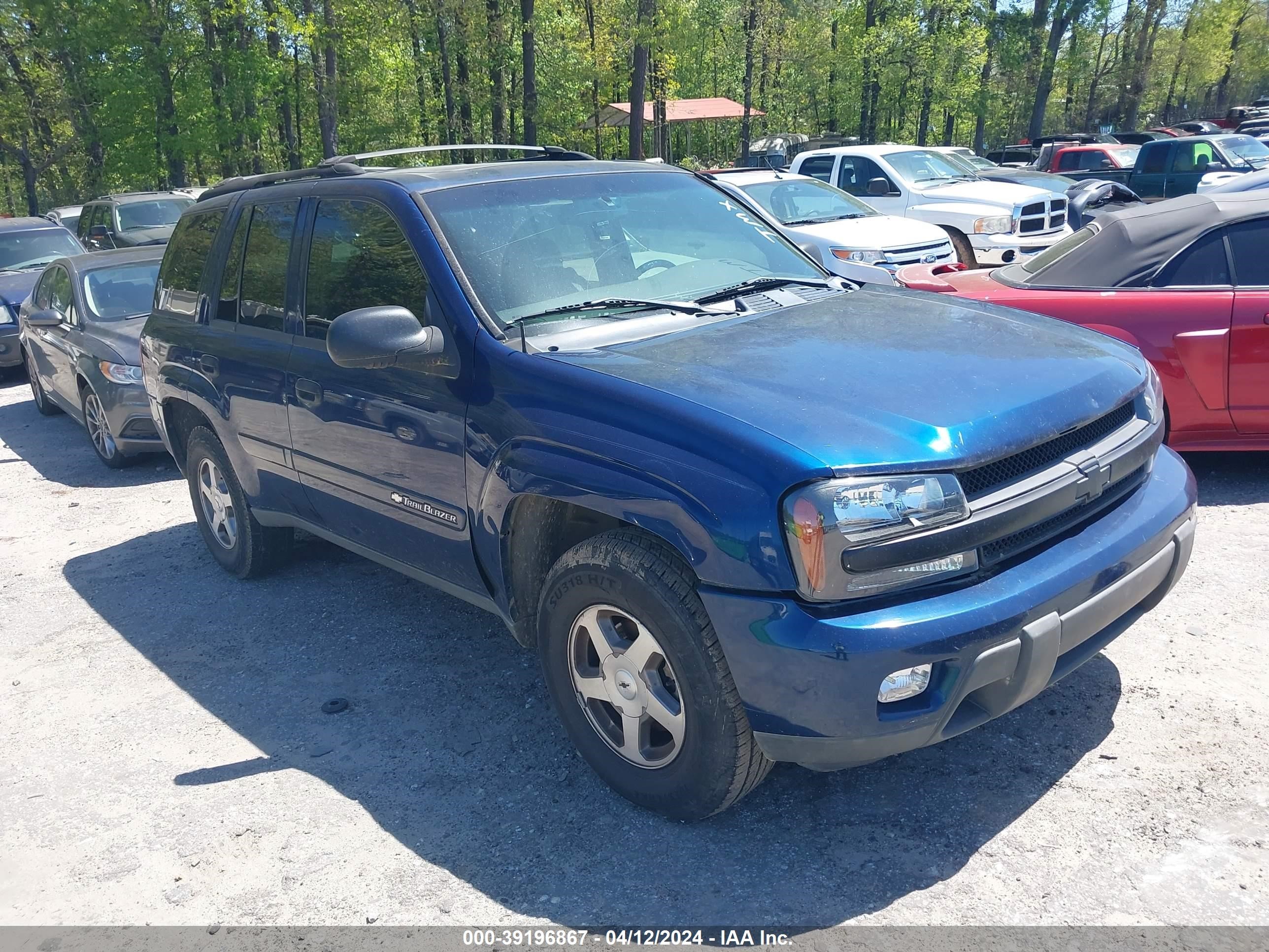 chevrolet trailblazer 2003 1gnds13s732366536