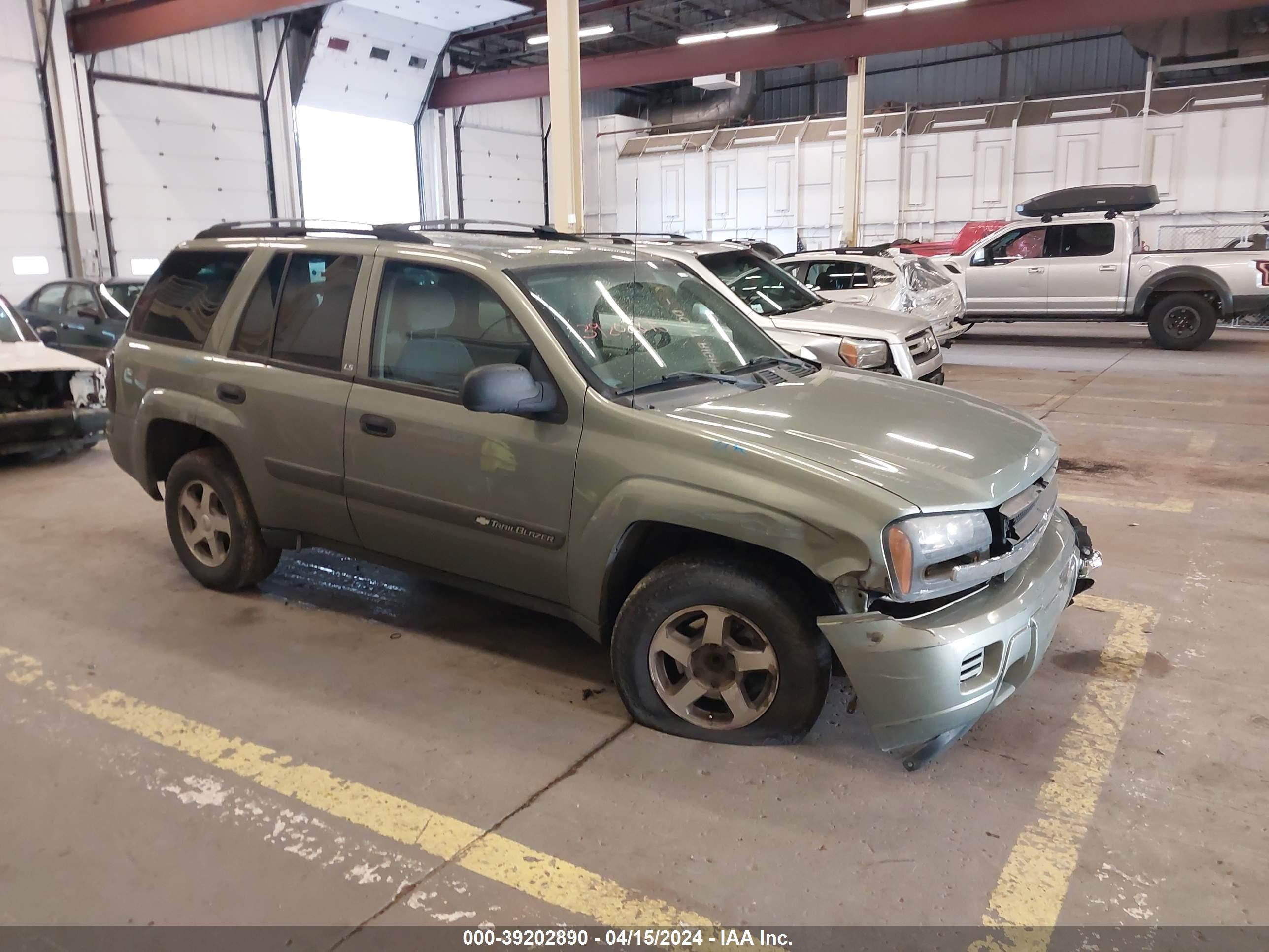 chevrolet trailblazer 2004 1gnds13sx42325612