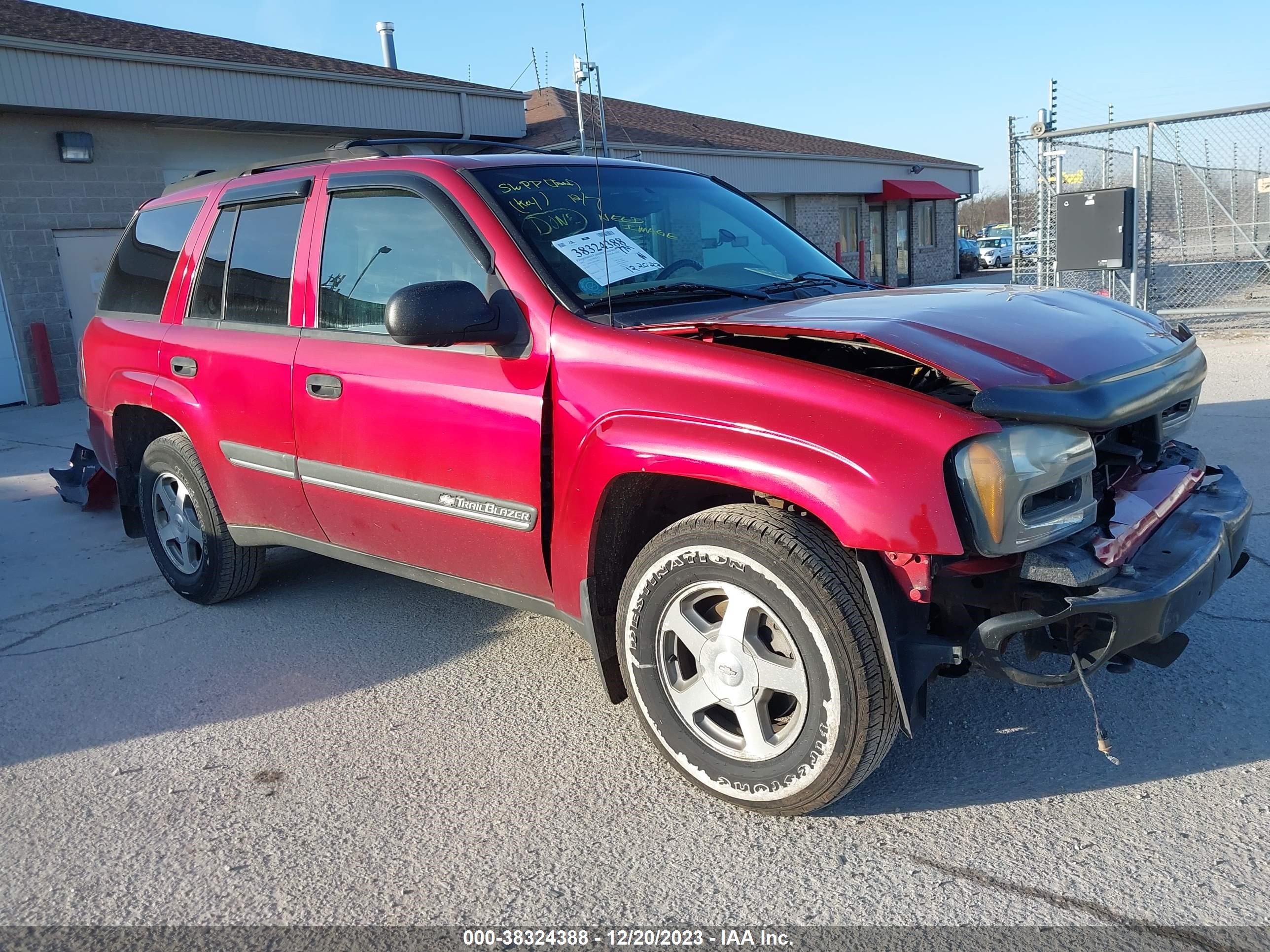 chevrolet trailblazer 2002 1gndt13s022289875