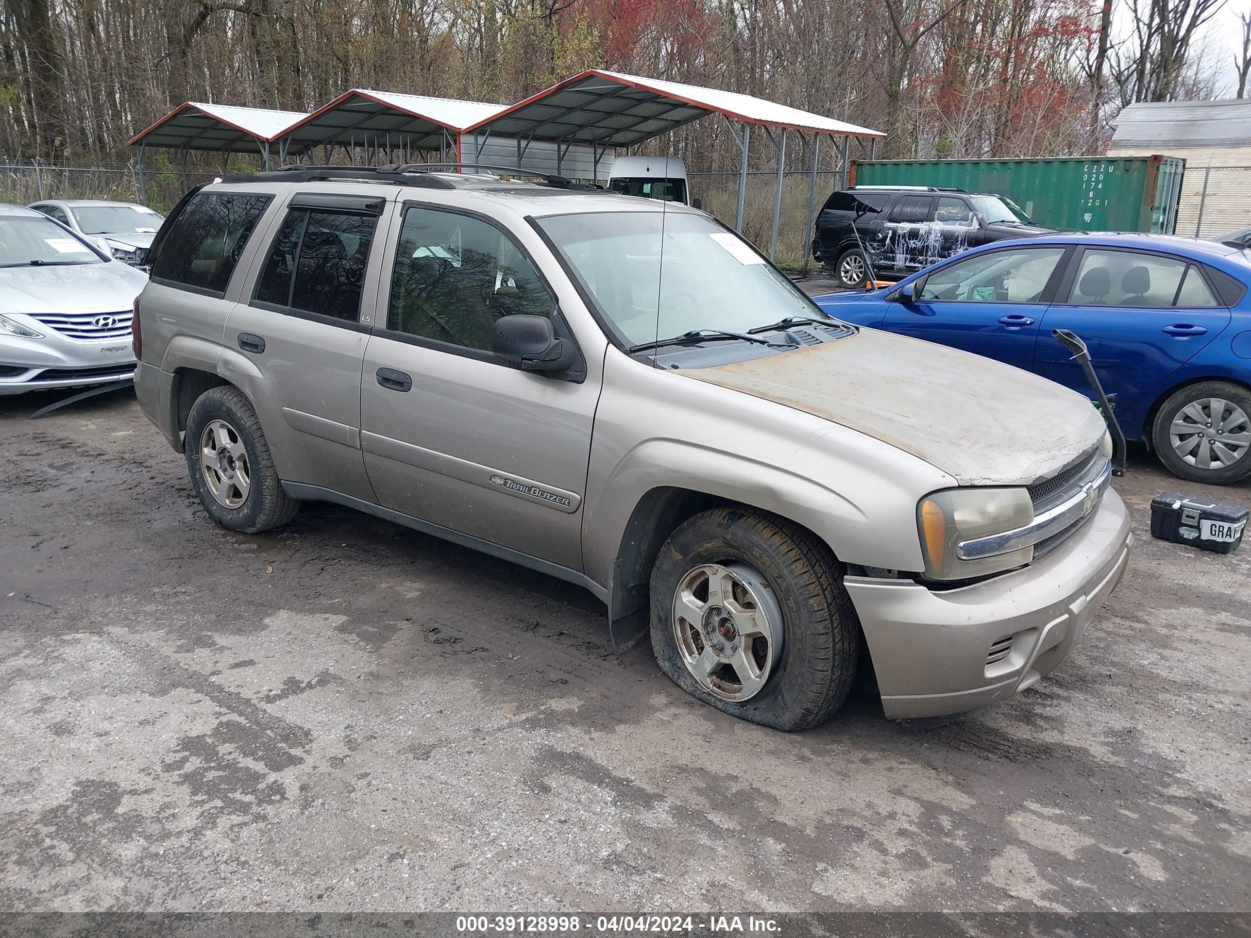 chevrolet trailblazer 2002 1gndt13s222355066