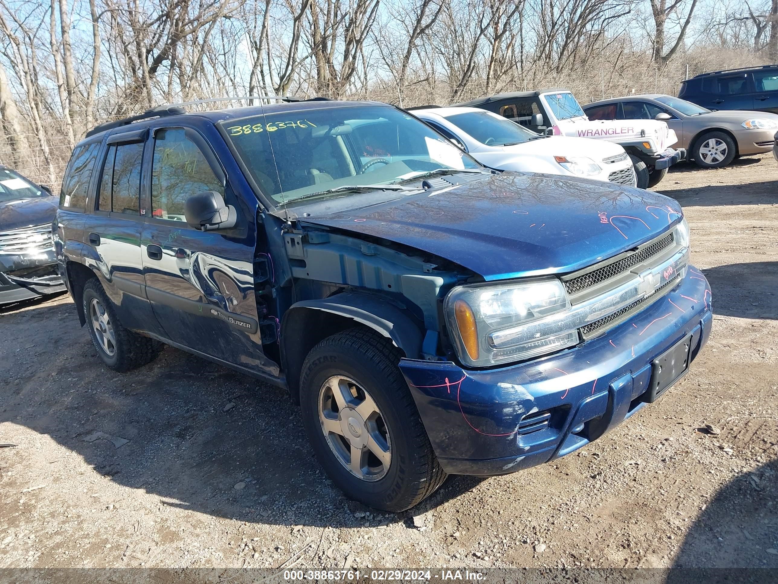 chevrolet trailblazer 2004 1gndt13s642379275