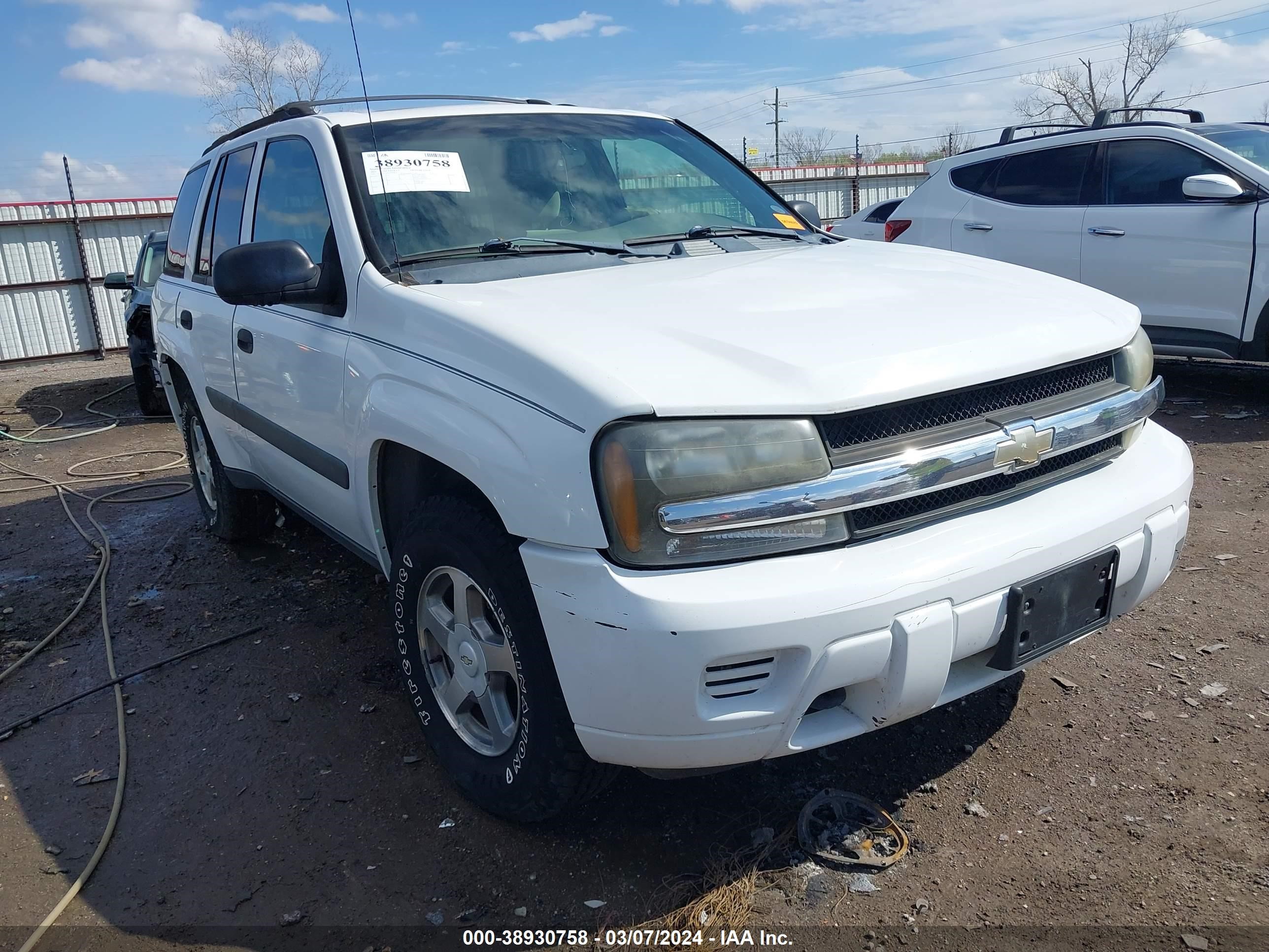 chevrolet trailblazer 2005 1gndt13s952296053